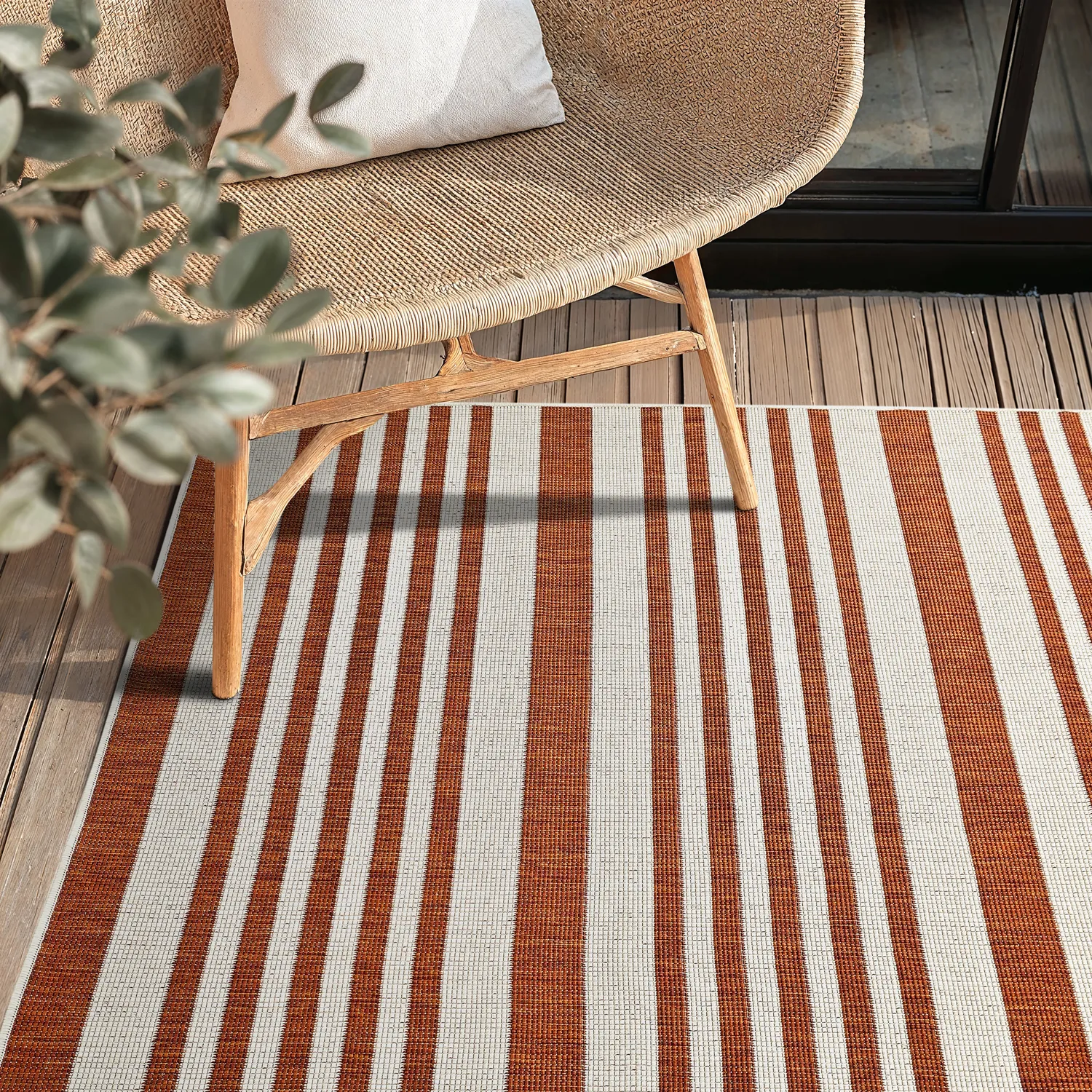 Tapis d’intérieur et d’extérieur - Riley (orange)