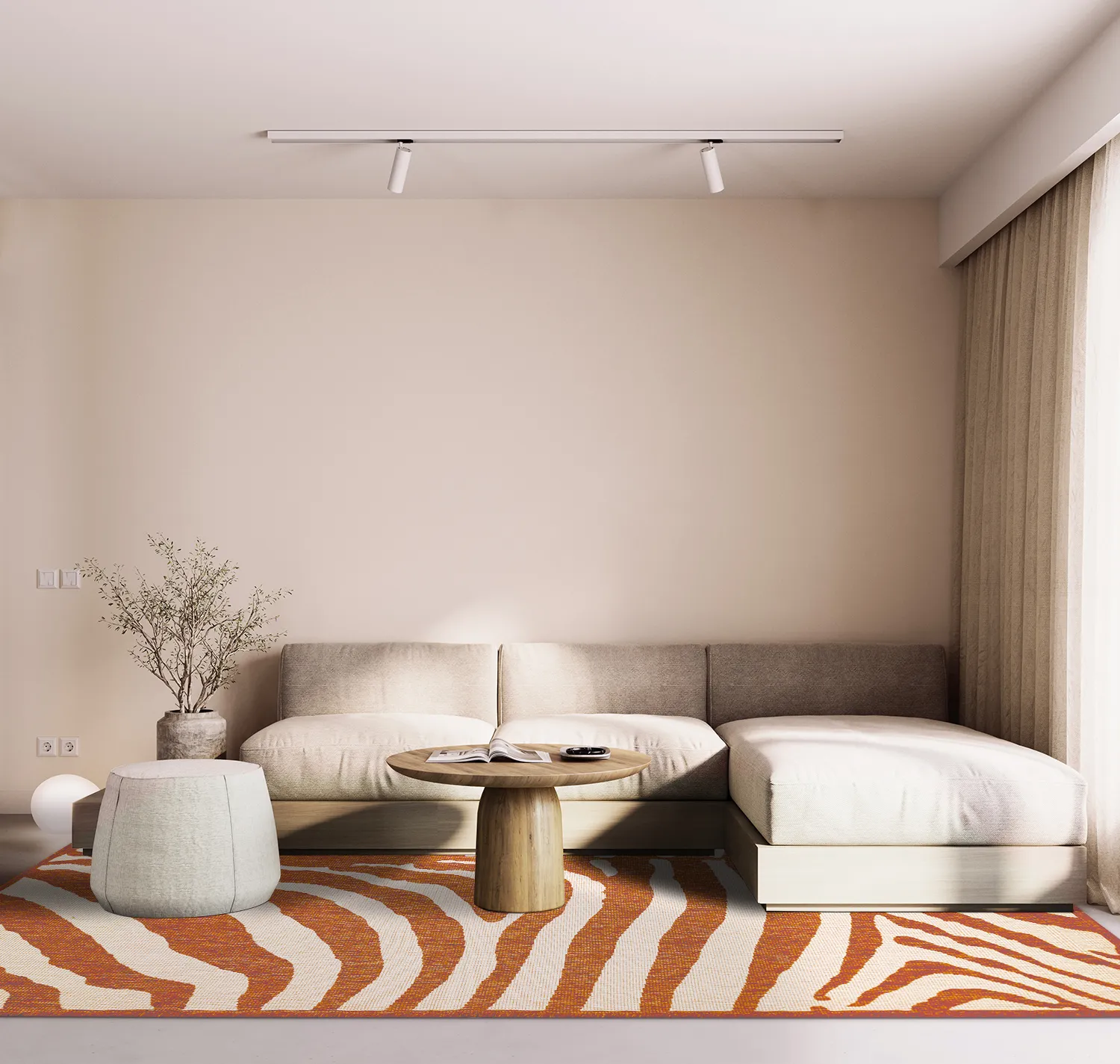 Tapis d’intérieur et d’extérieur - Winona (orange)