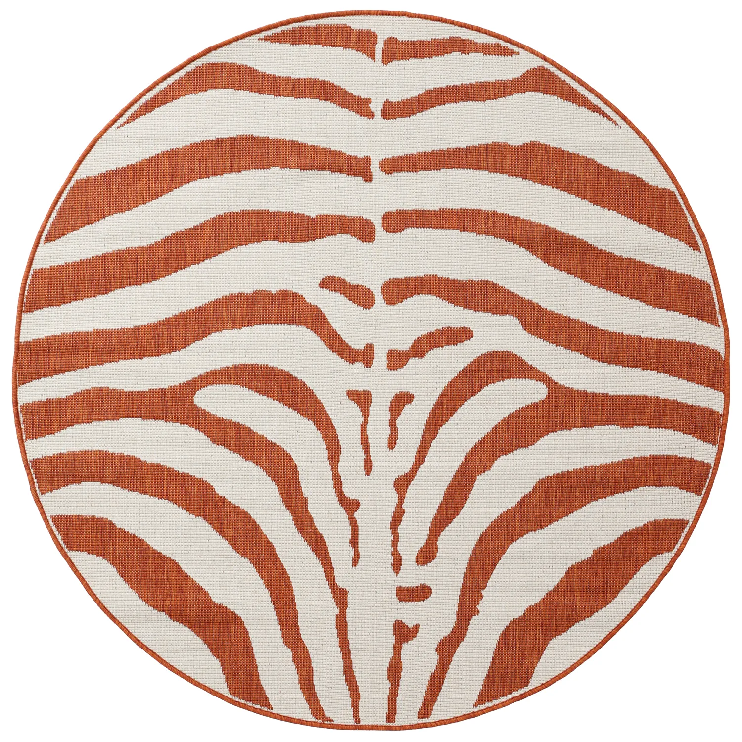 Tapis rond - Intérieur/Extérieur Winona (orange)