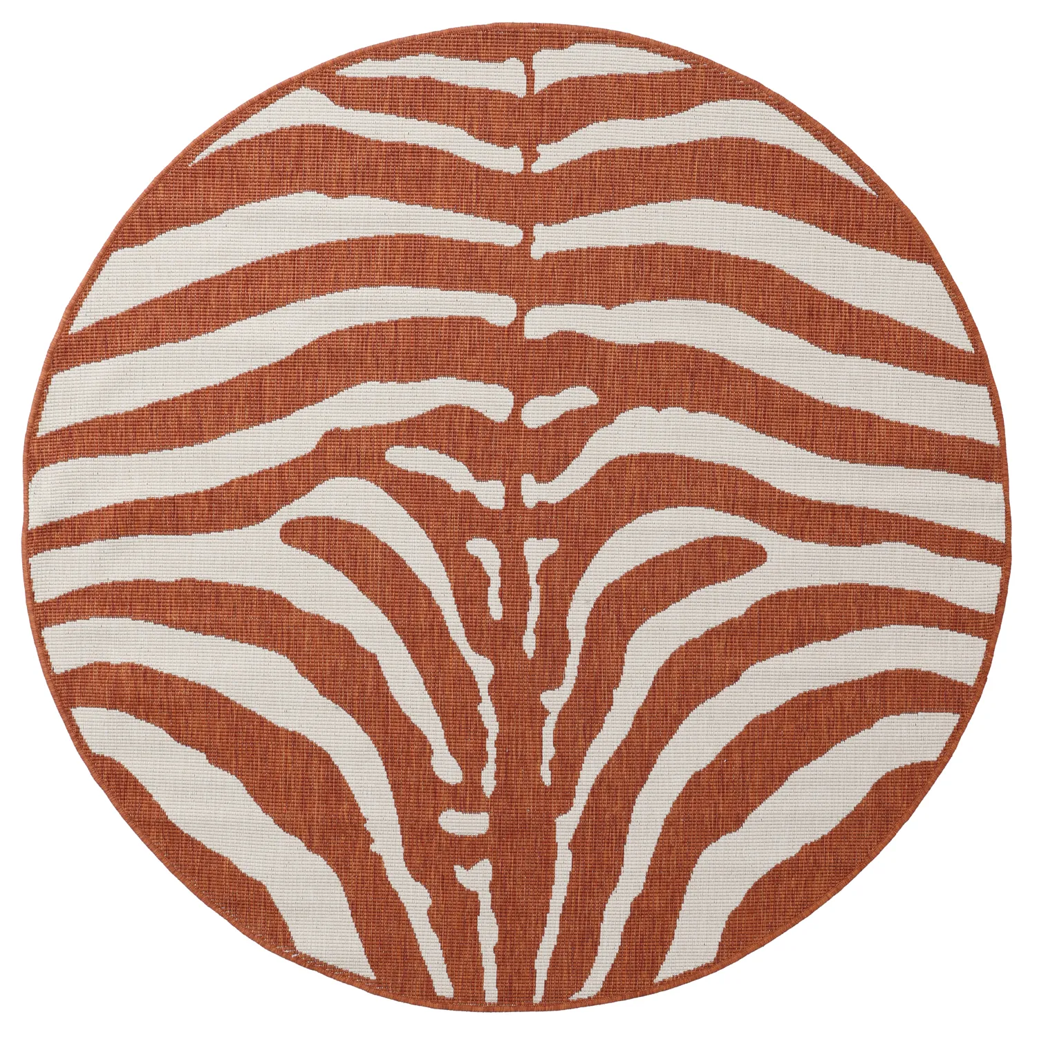 Tapis rond - Intérieur/Extérieur Winona (orange)