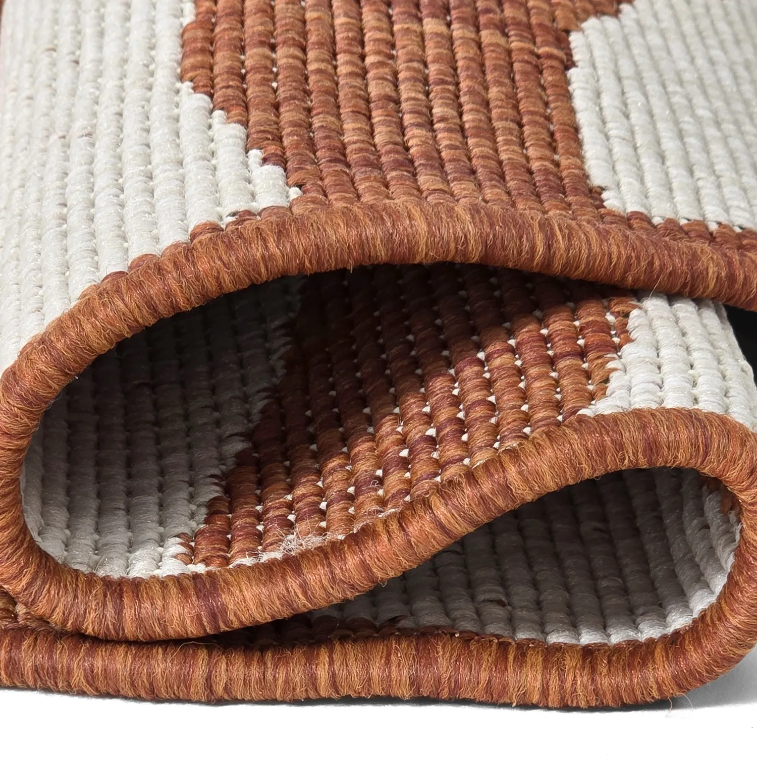 Tapis rond - Intérieur/Extérieur Winona (orange)