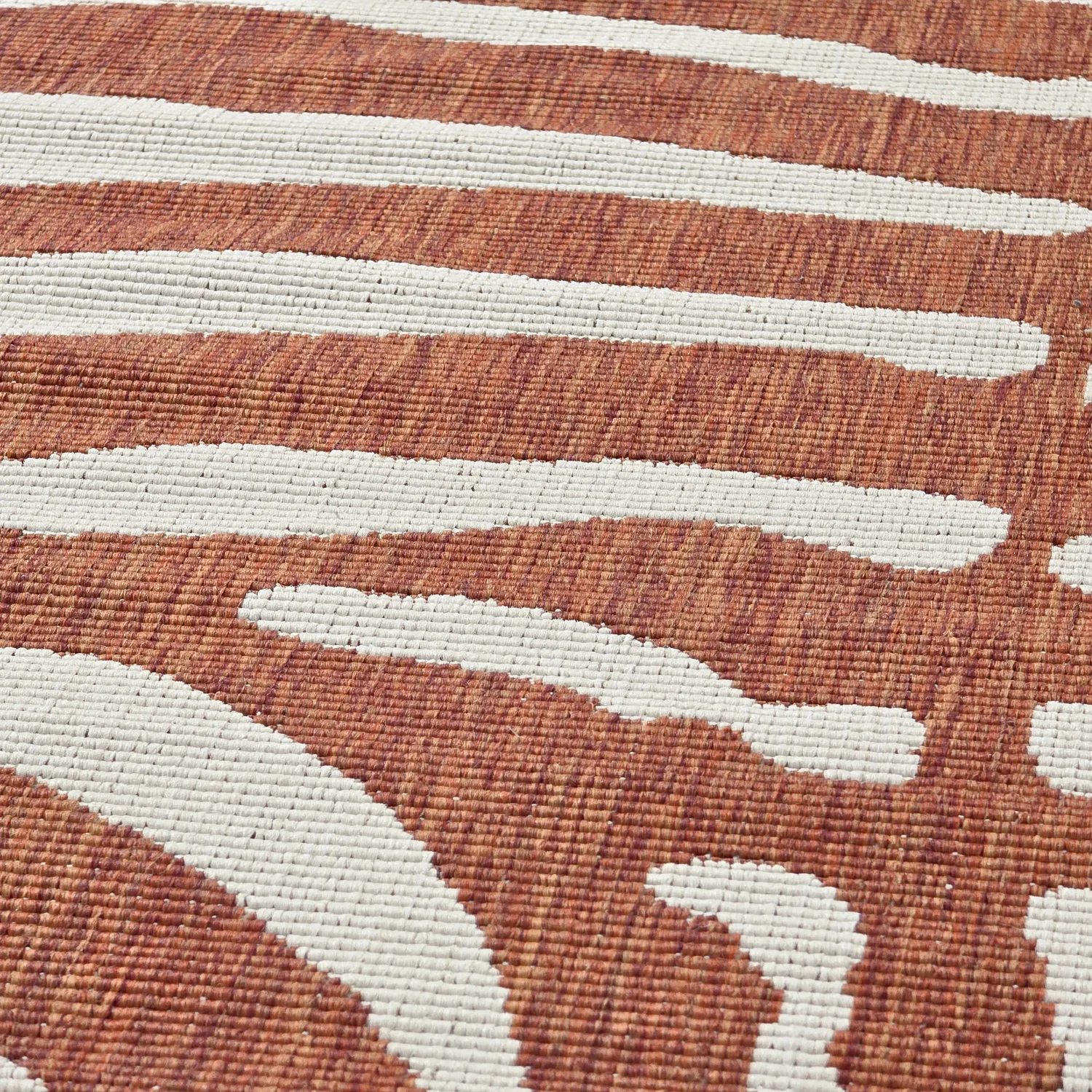 Tapis rond - Intérieur/Extérieur Winona (orange)