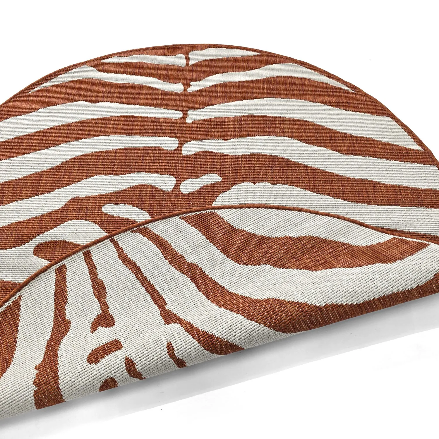 Tapis rond - Intérieur/Extérieur Winona (orange)