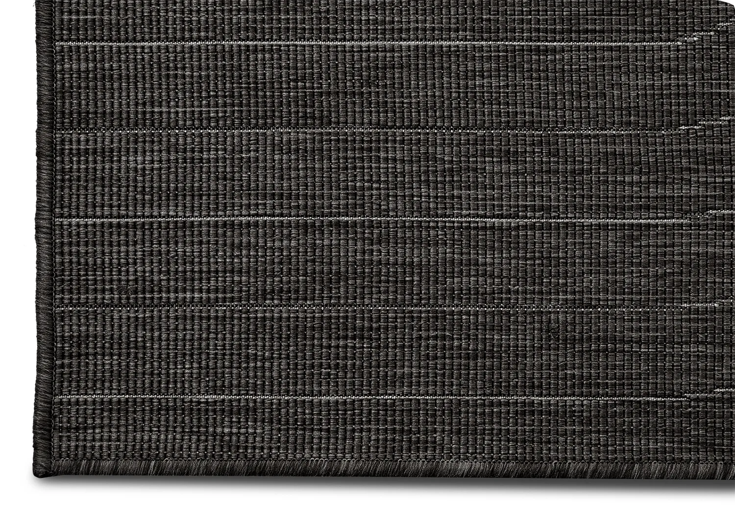 Tapis d’intérieur et d’extérieur - Hayden (noir)