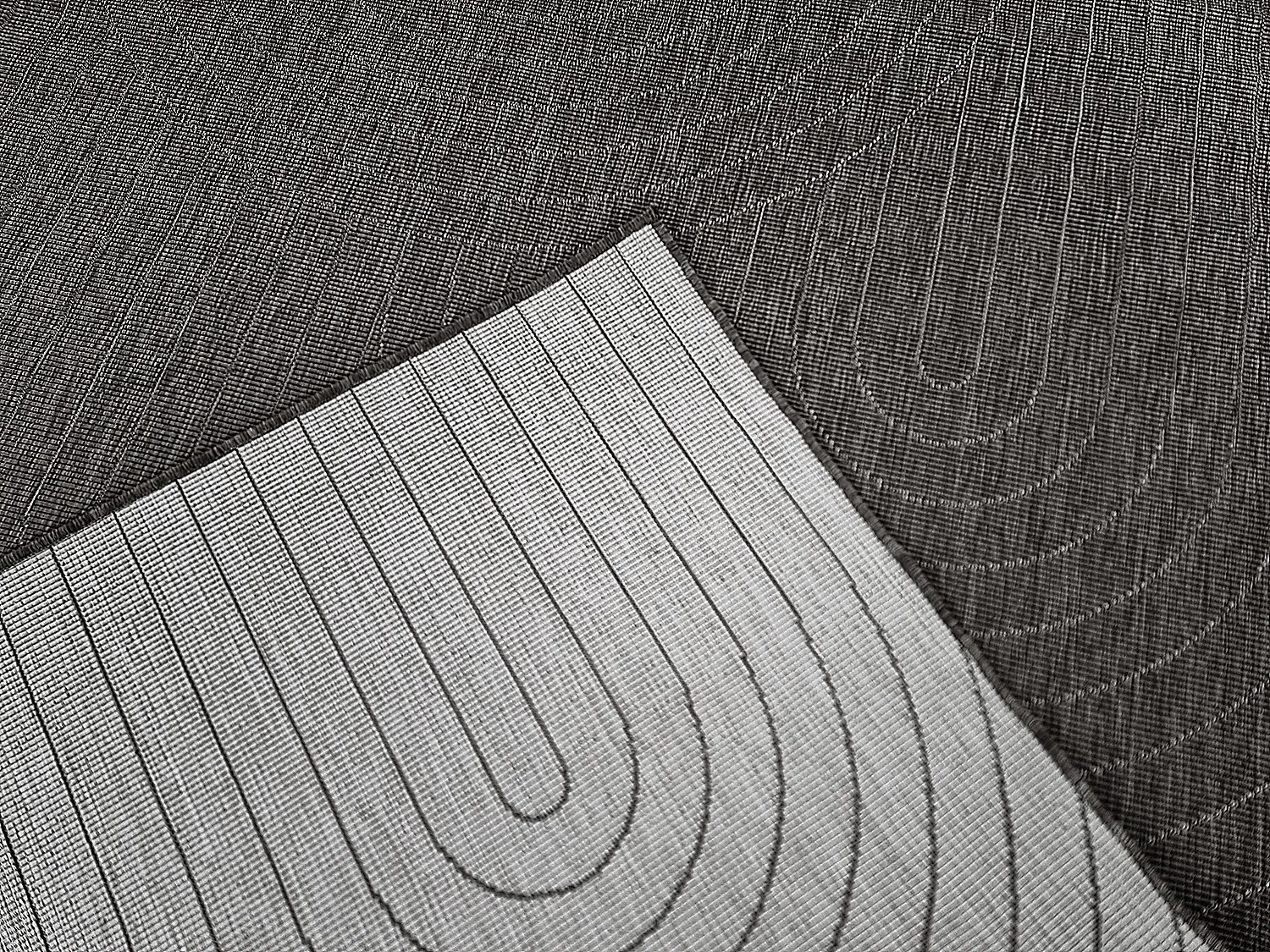 Tapis d’intérieur et d’extérieur - Hayden (noir)