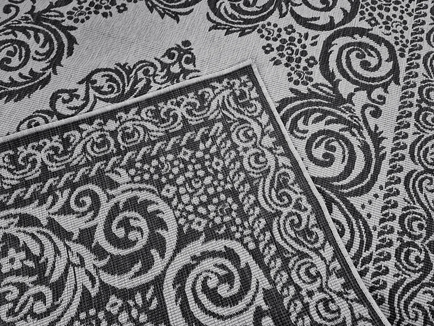 Tapis d’intérieur et d’extérieur - Sylvaine (noir)