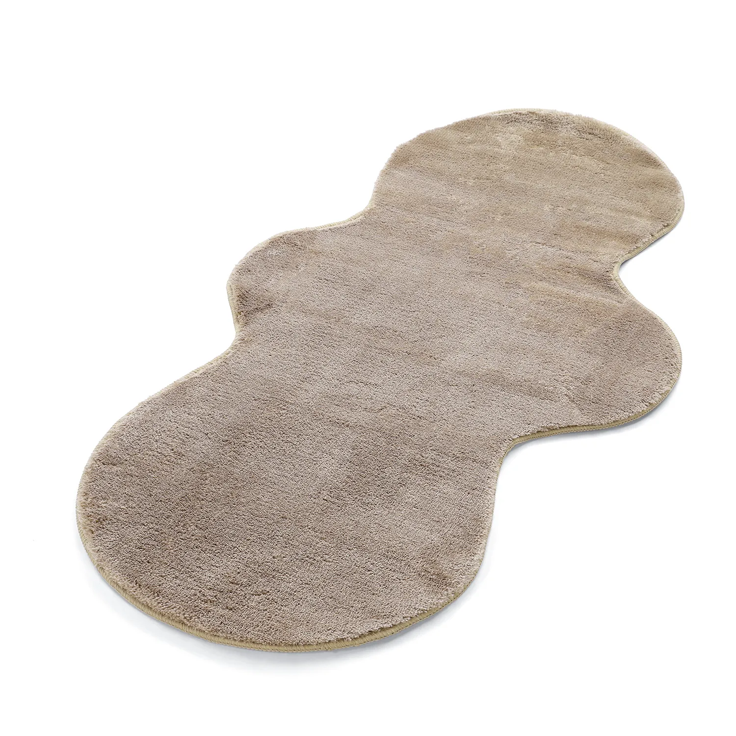 Tapis de Couloir Ondulé - Aranga Super Soft Fur (marron)