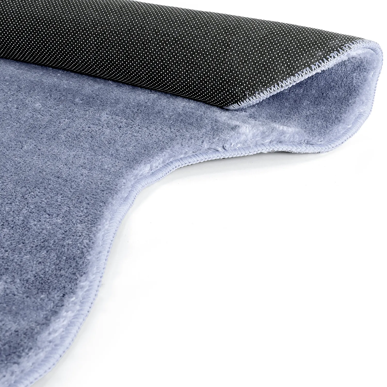 Tapis de Couloir Ondulé - Aranga Super Soft Fur (bleu acier)