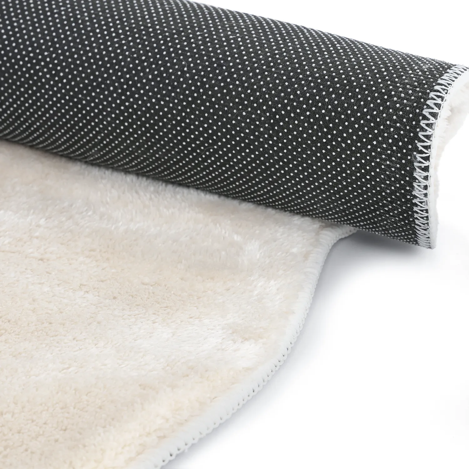 Tapis Rond Ondulé - Aranga Super Soft Fur (beige)