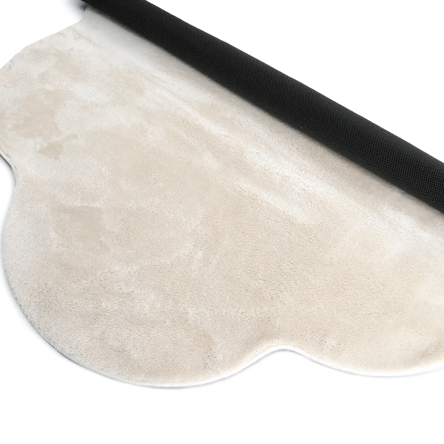 Tapis Rond Ondulé - Aranga Super Soft Fur (beige)