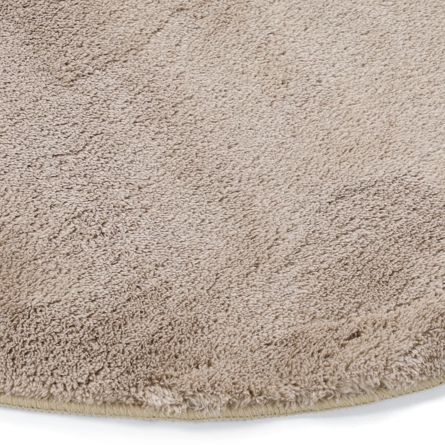 Tapis Rond Ondulé - Aranga Super Soft Fur (marron)