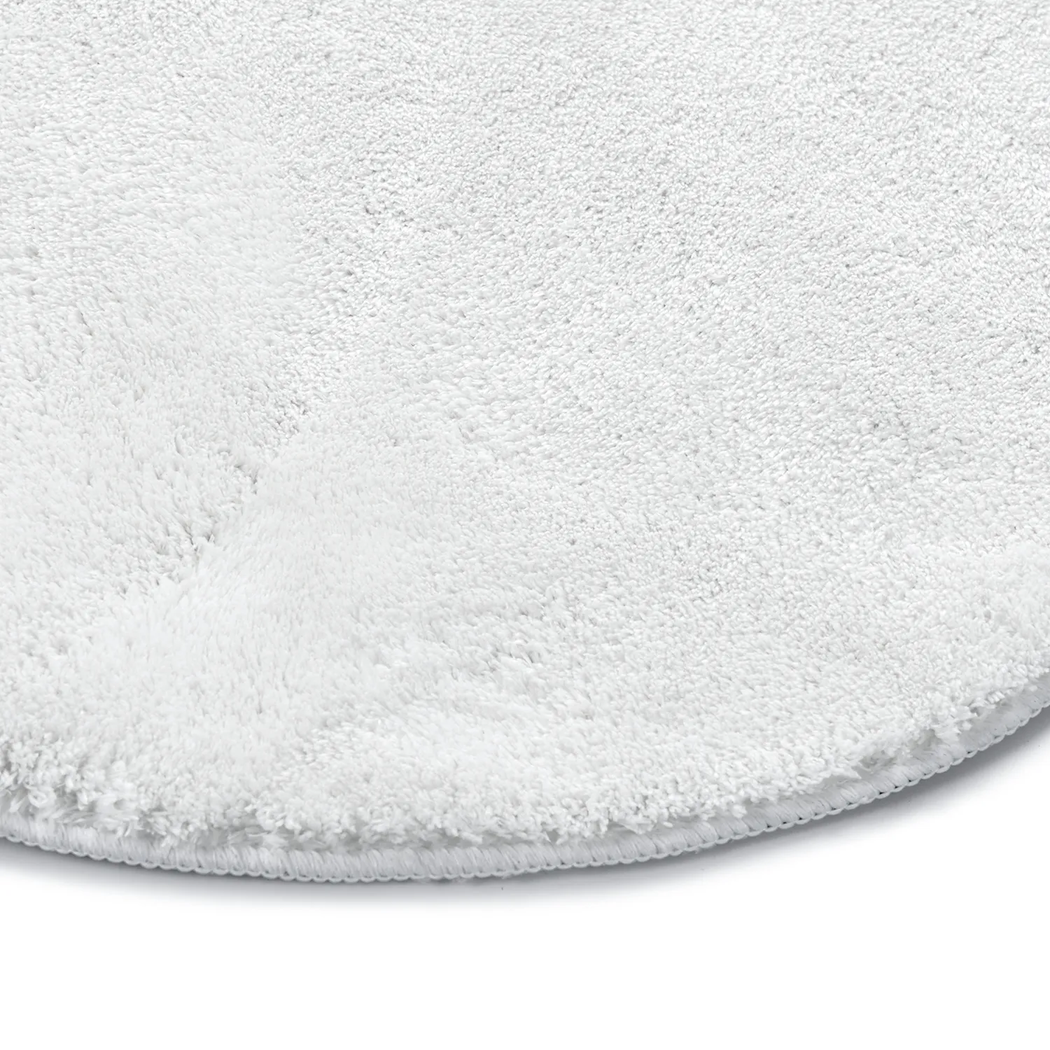 Tapis Rond Ondulé - Aranga Super Soft Fur (blanc)