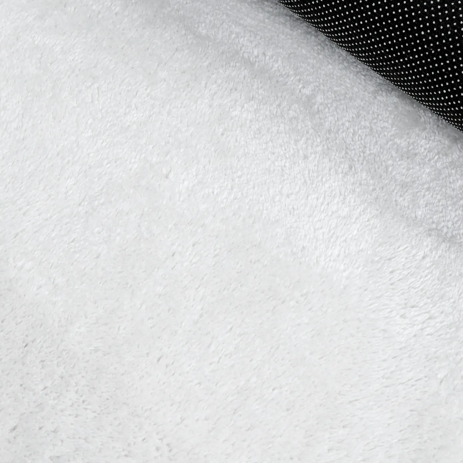 Tapis Rond Ondulé - Aranga Super Soft Fur (blanc)
