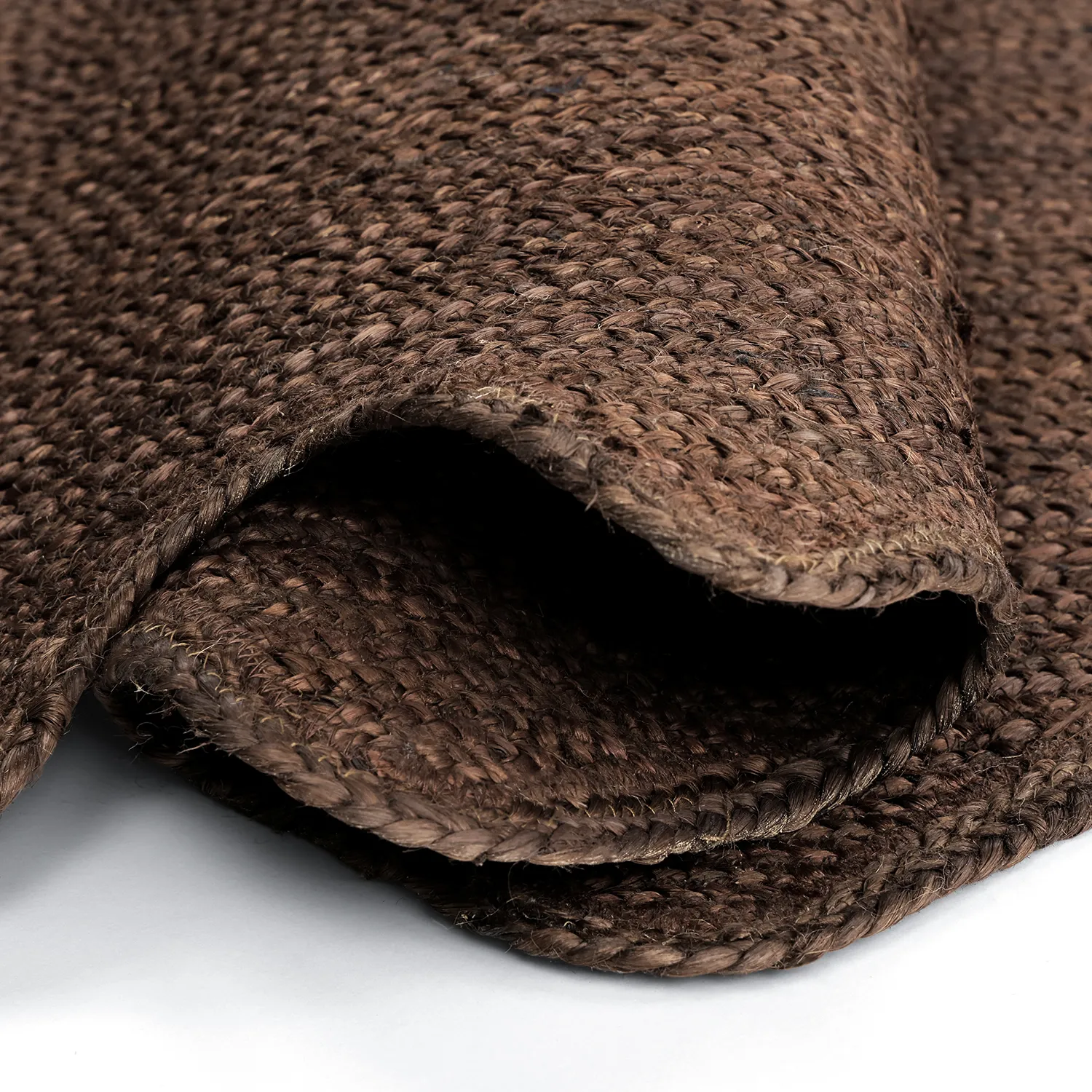 Tapis en jute ondulé - San Francisco (marron)