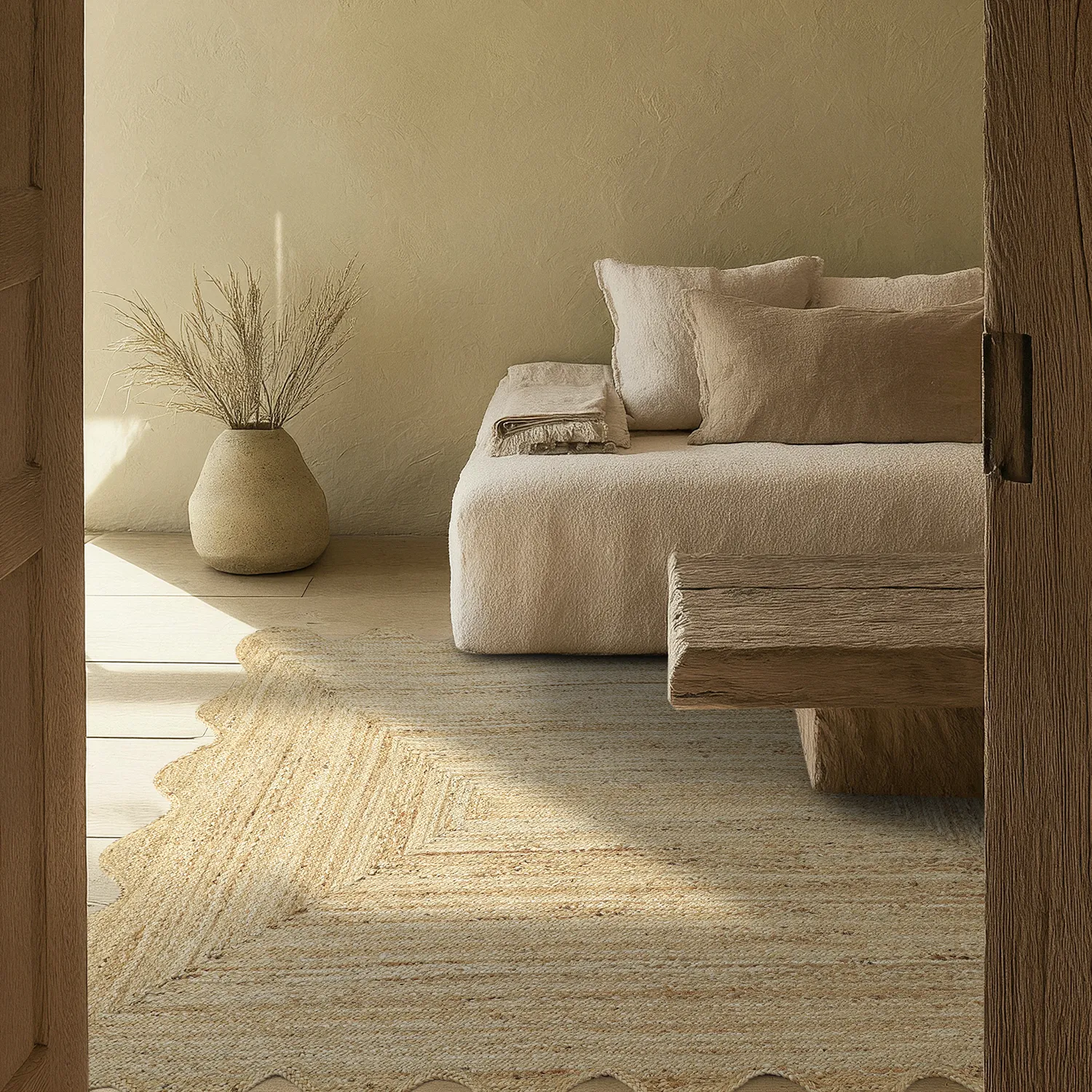 Tapis en jute ondulé - San Francisco (jute)