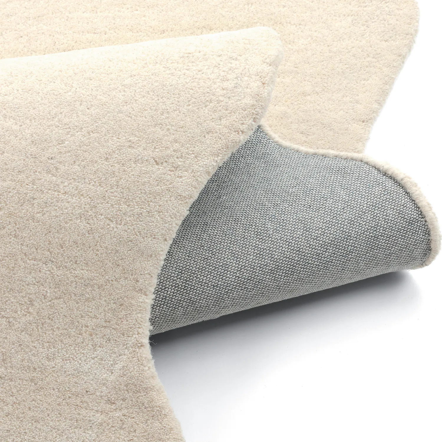 Tapis en laine ondulée - Diu Hand Tufted Wool Premium (crème)
