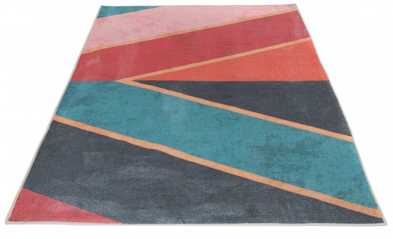 Tapis Wilton - Sanya (rouge/multicolore)