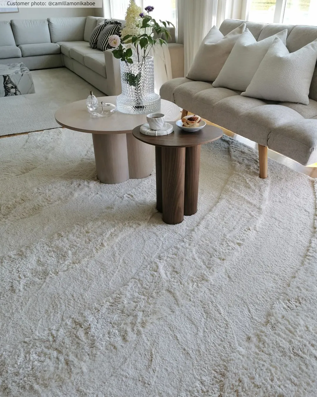 Tapis moelleux - Vienne (blanc cassé)