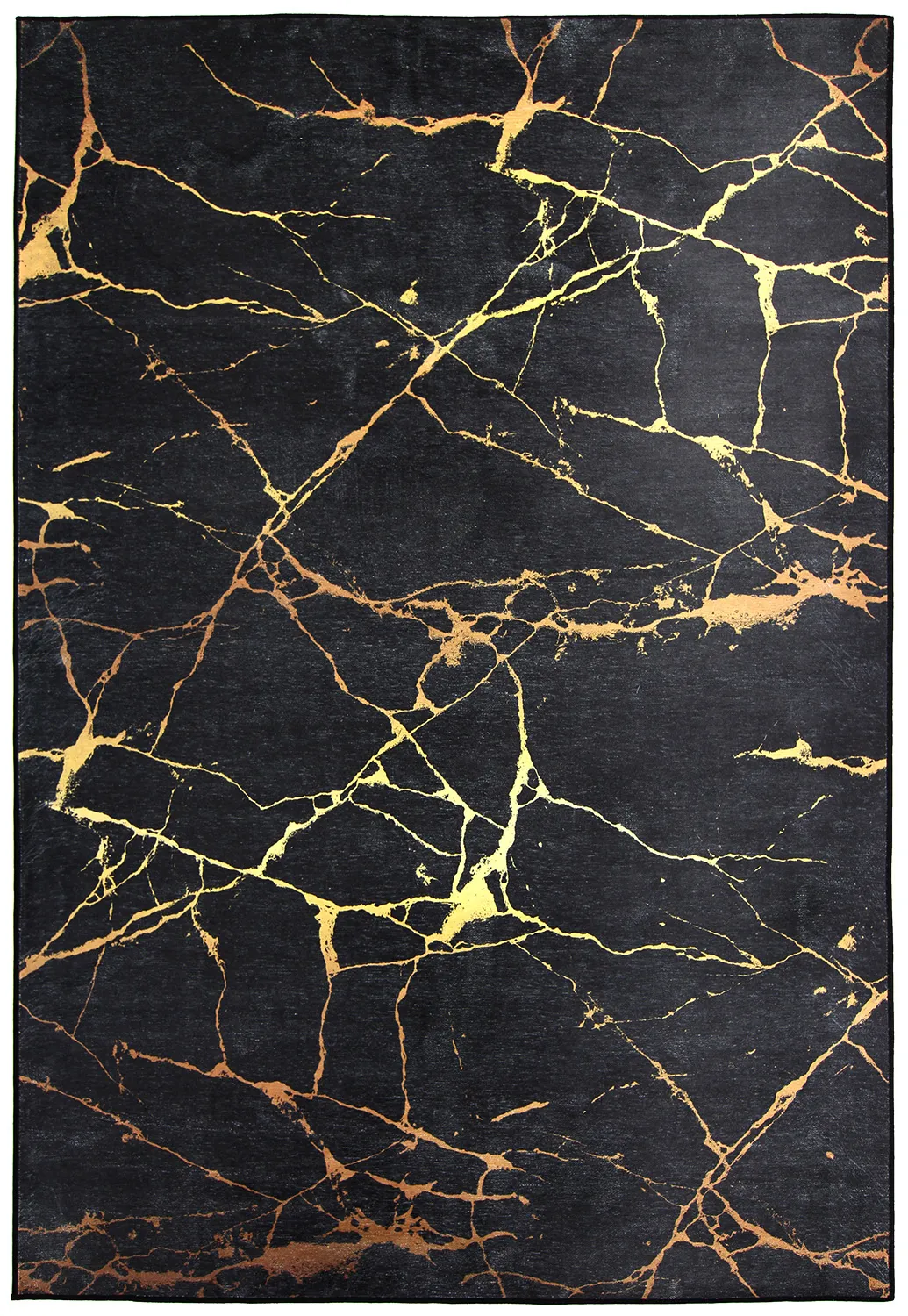 Tapis Wilton - Vieste (noir/doré)