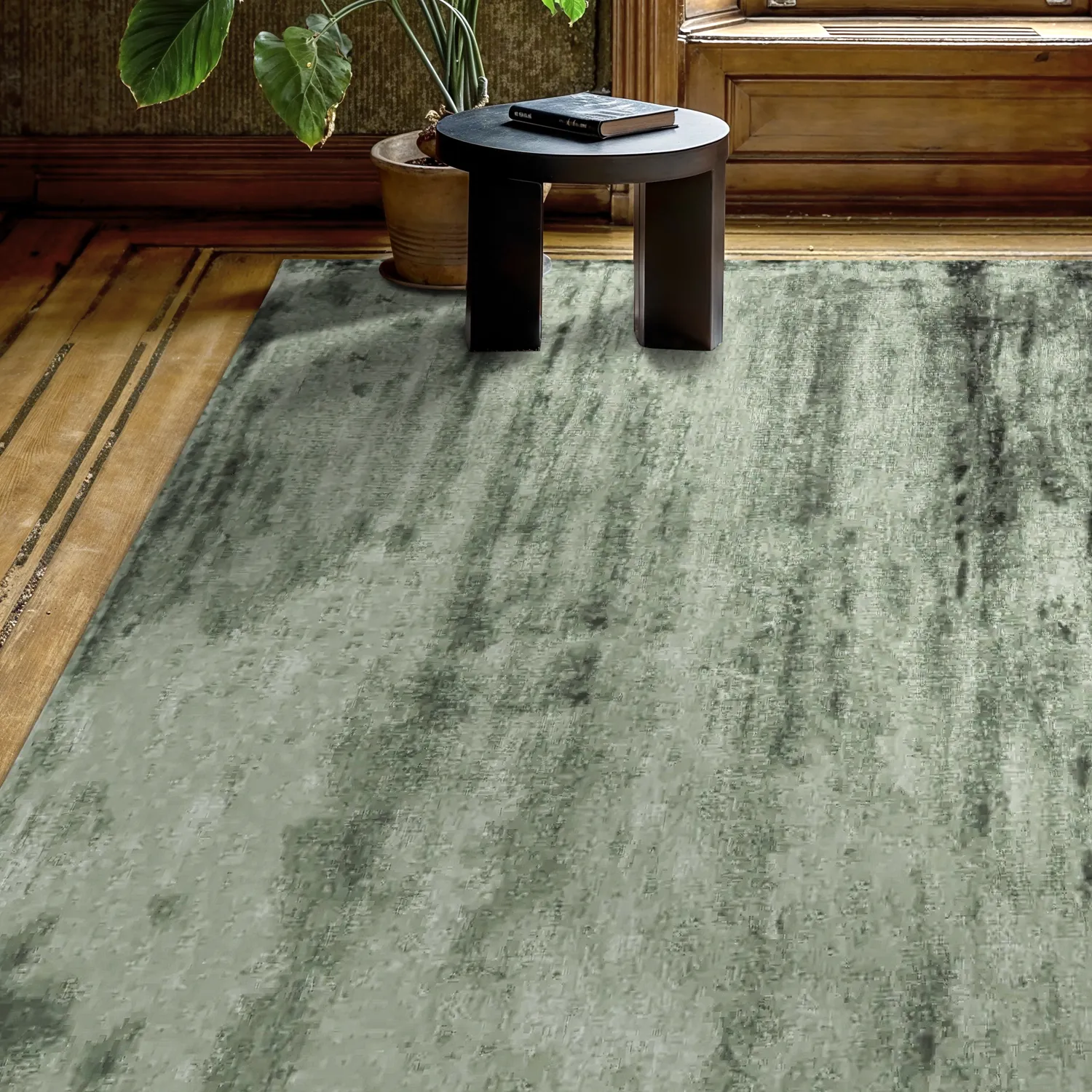 Tapis en viscose - Jodhpur Special Luxury Edition (vert)