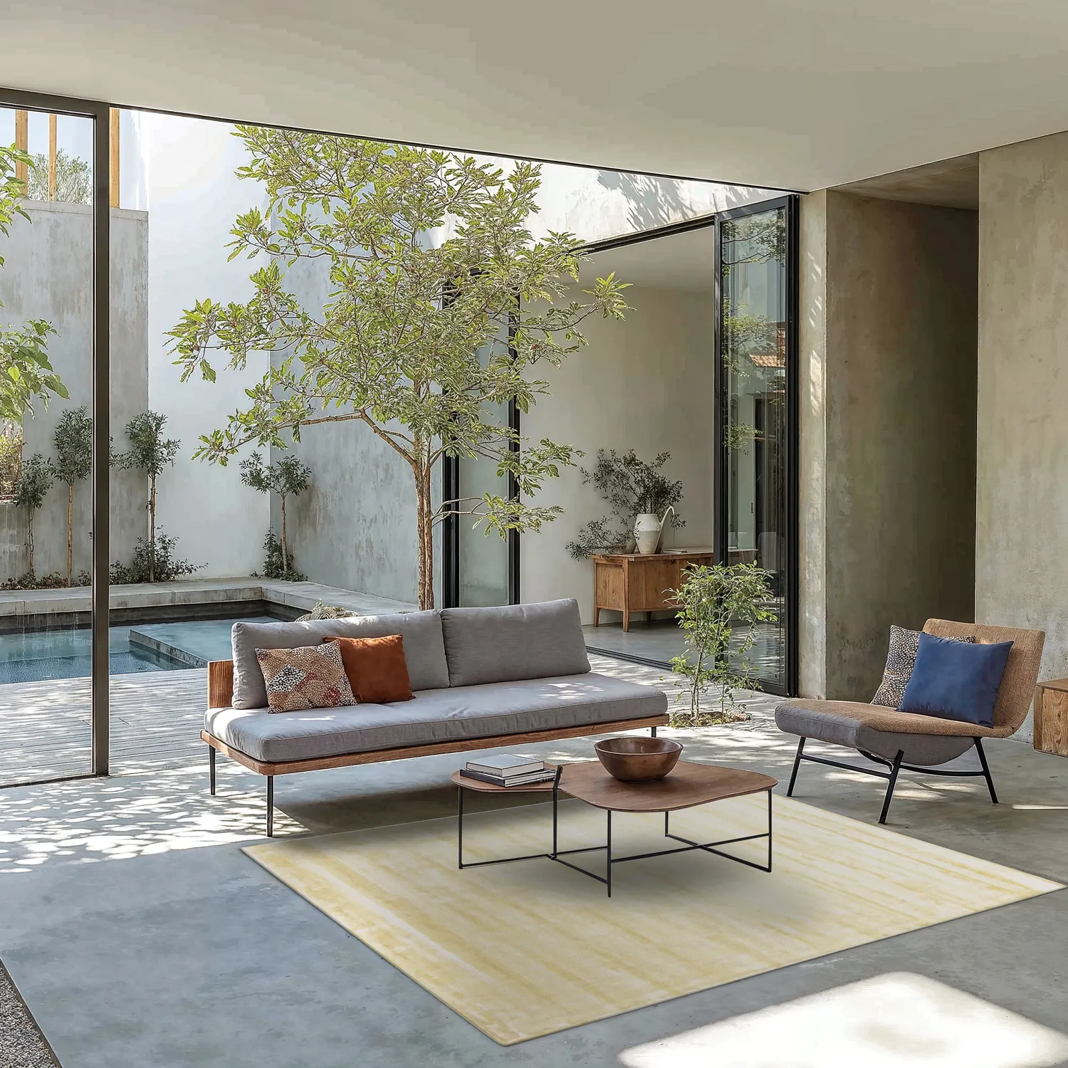 Tapis en viscose - Jodhpur Special Luxury Edition (jaune)