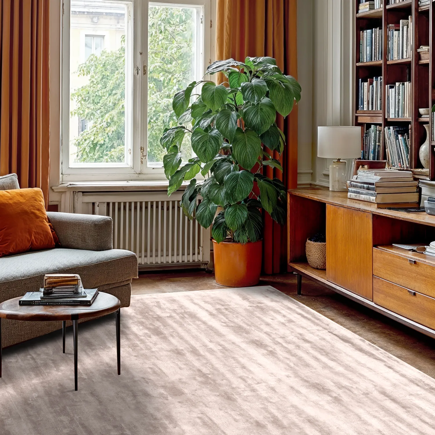 Tapis en viscose - Jodhpur Special Luxury Edition (gris clair/beige)