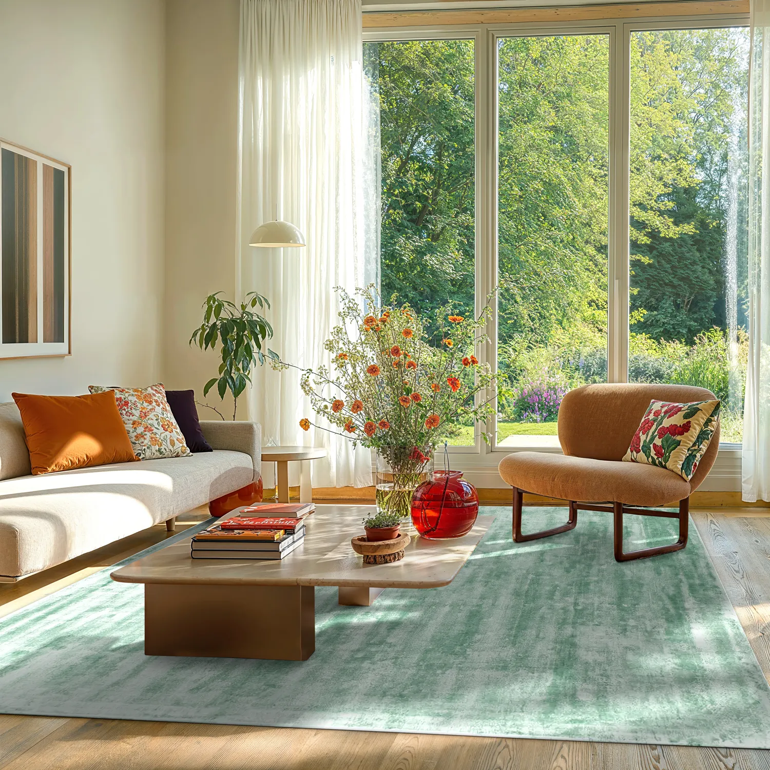 Tapis en viscose - Jodhpur Special Luxury Edition (turquoise)