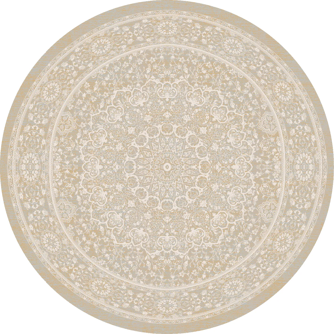 Tapis rond - Vivian (beige)