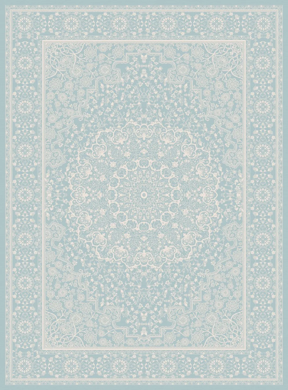 Tapis Wilton - Vivian (bleu)