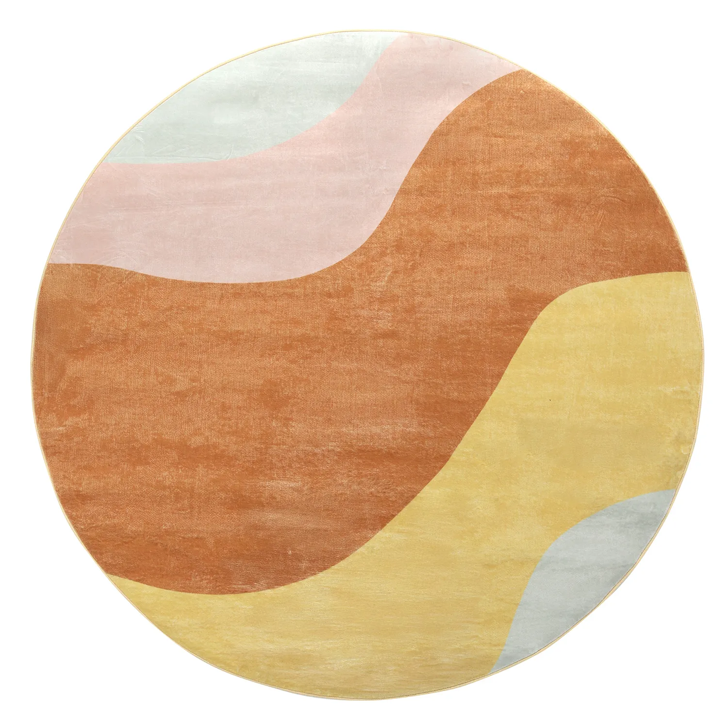 Tapis rond - Barcelona (champagne)