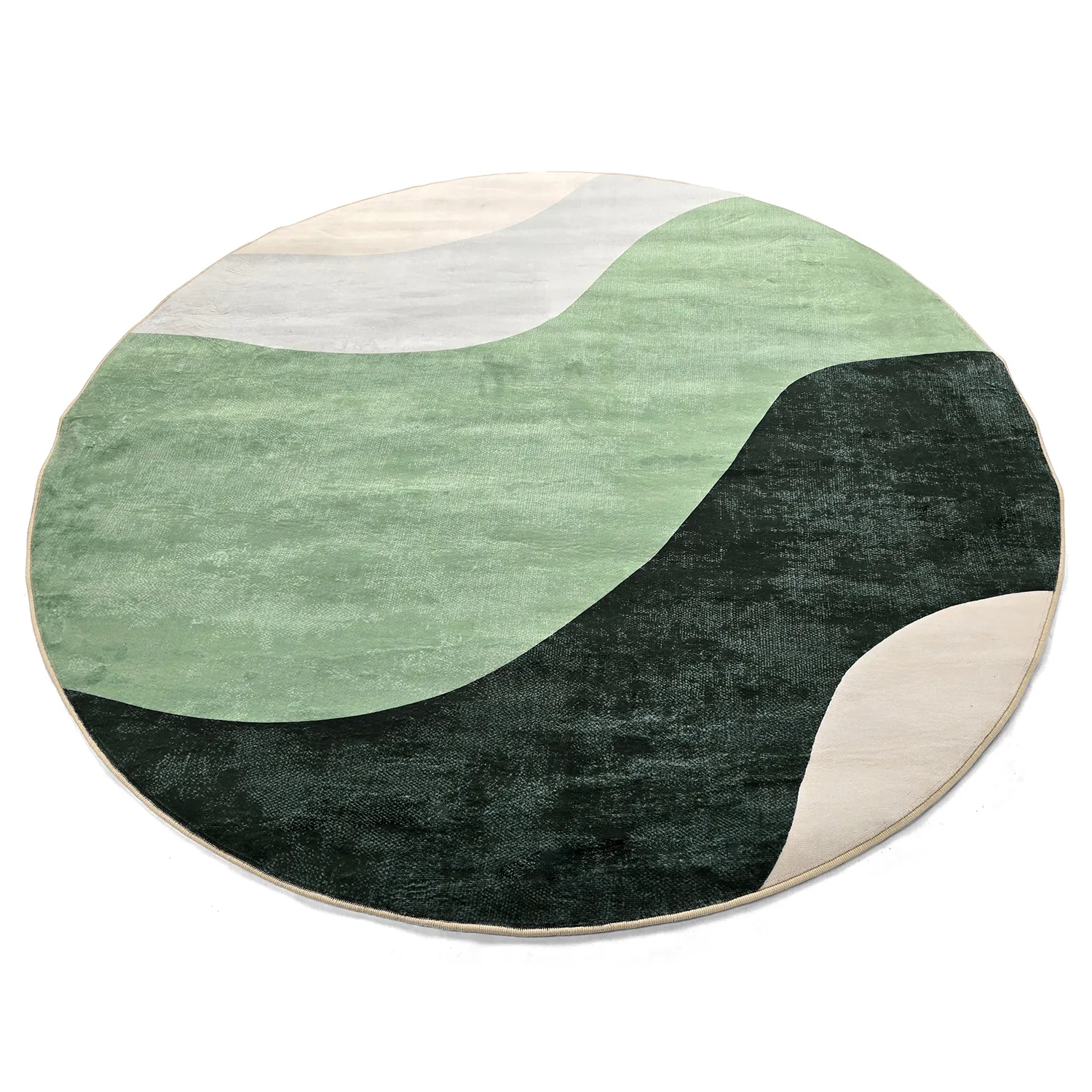 Tapis rond - Barcelona (vert)