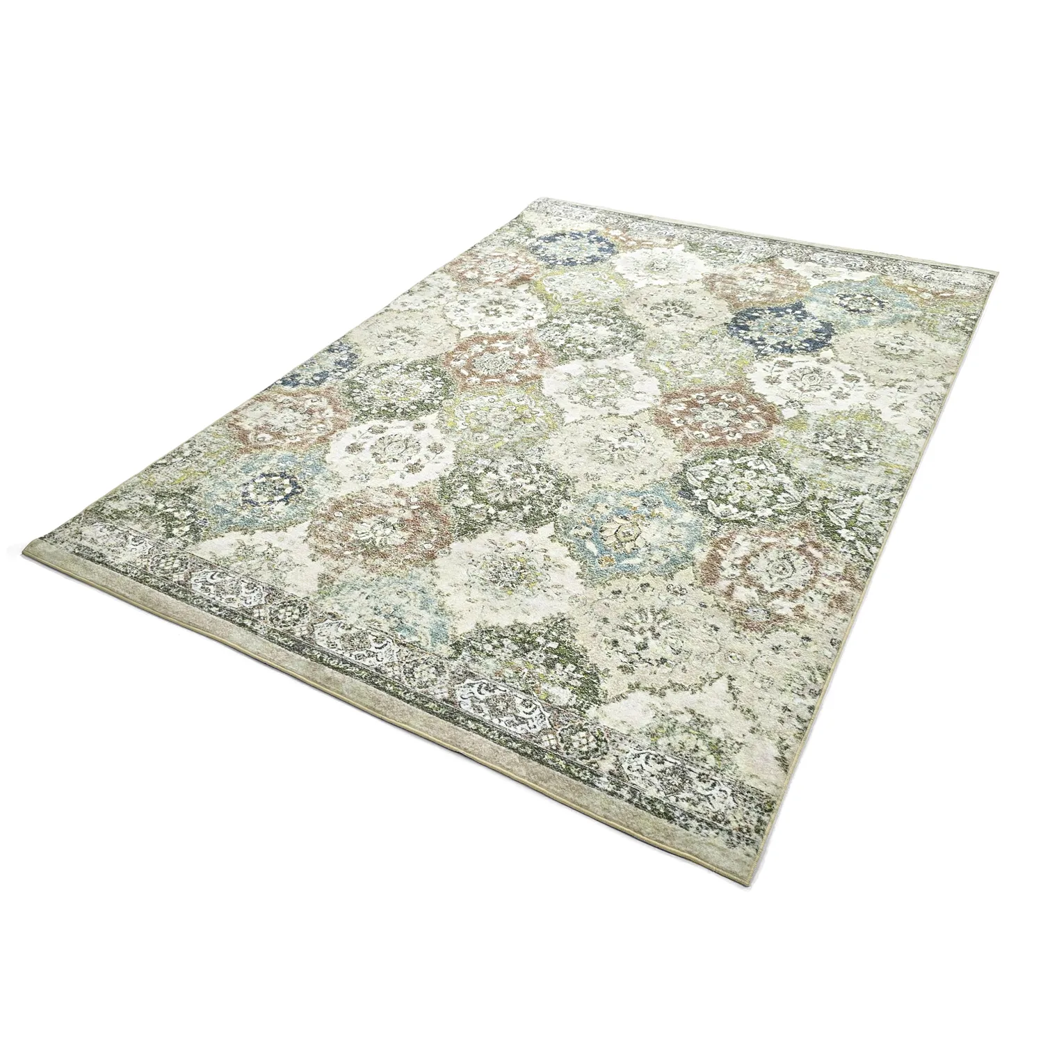 Tapis Wilton - Bohemia (vert/multicolore)