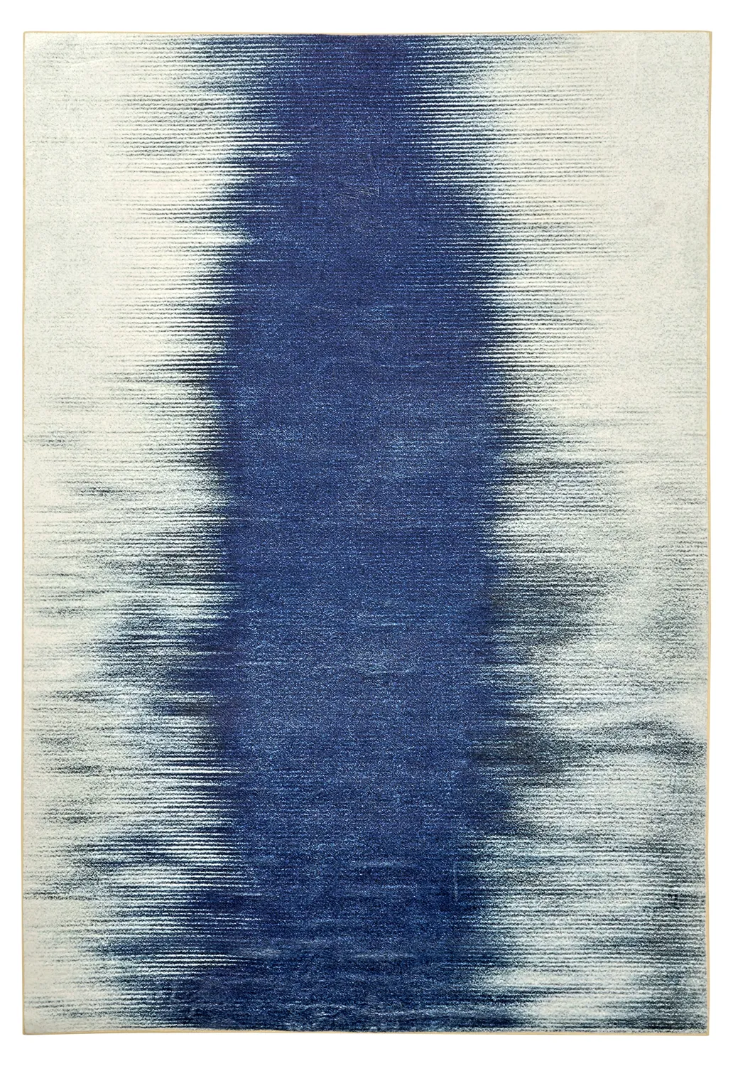 Tapis Wilton - Cara (blanc/bleu foncé)