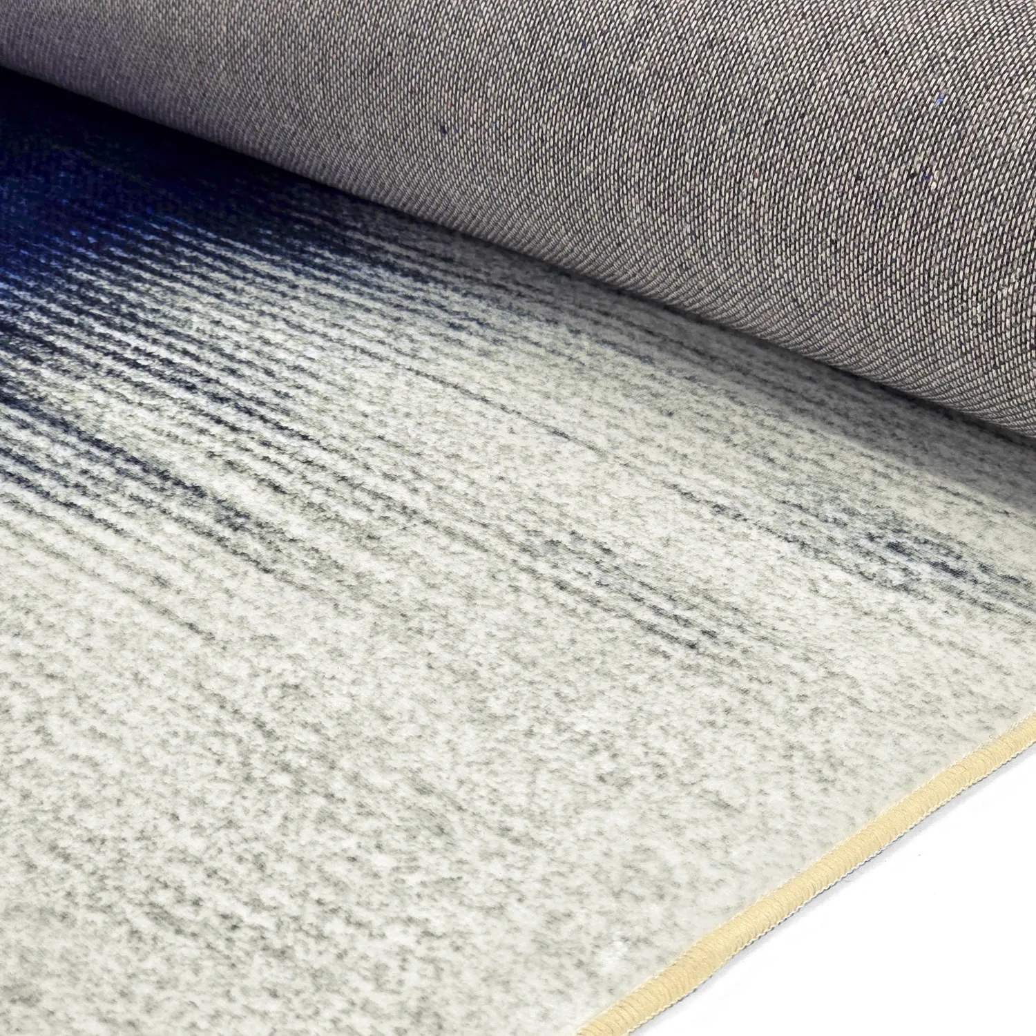 Tapis Wilton - Cara (blanc/bleu foncé)
