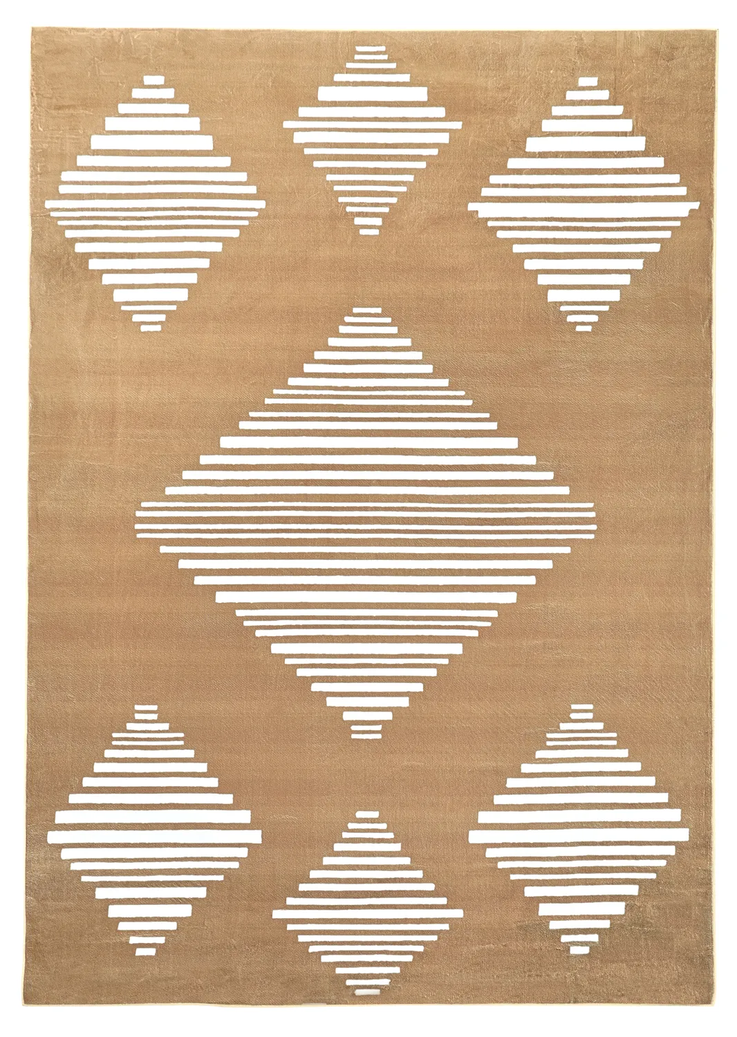 Tapis Wilton - Carmen (marron/blanc)