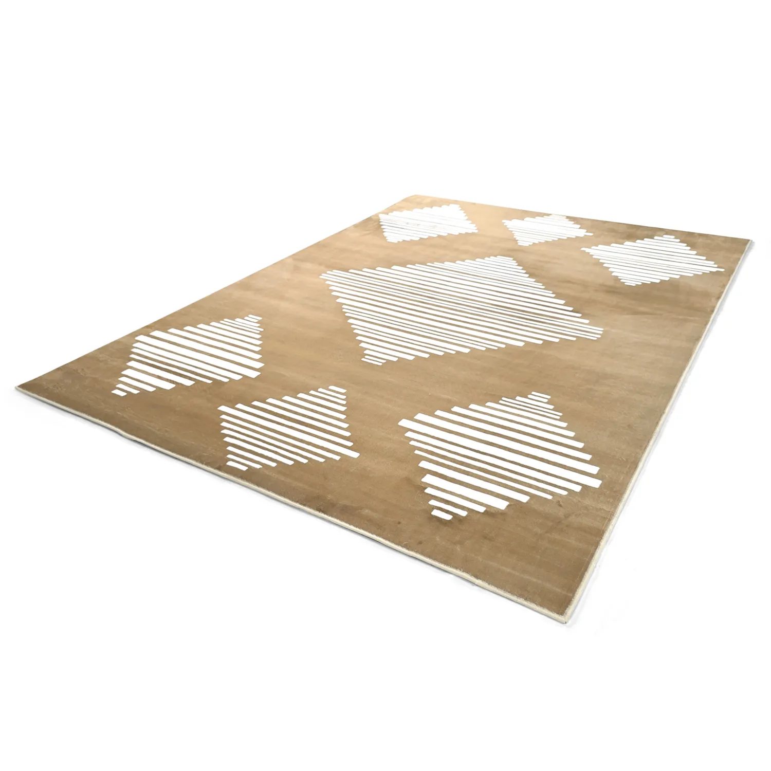 Tapis Wilton - Carmen (marron/blanc)