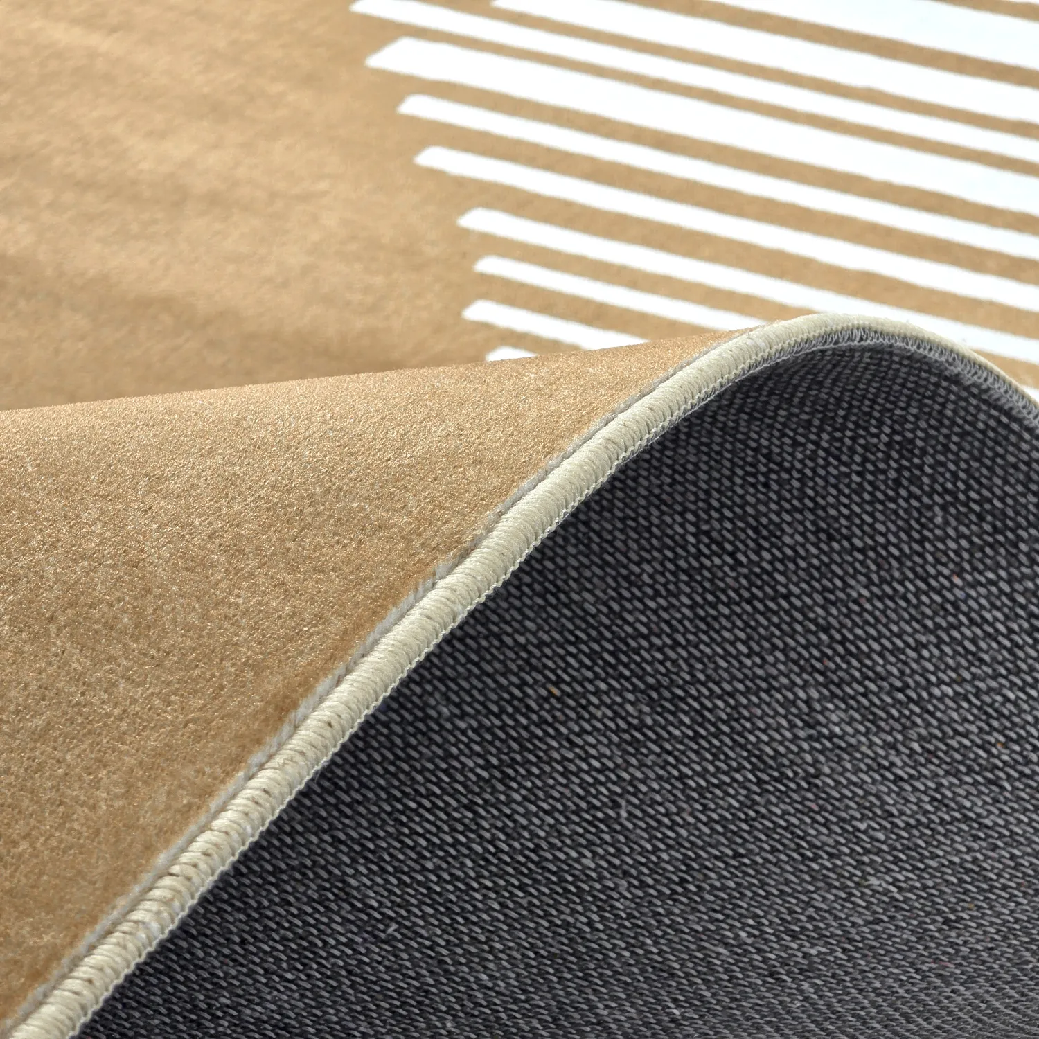 Tapis Wilton - Carmen (marron/blanc)