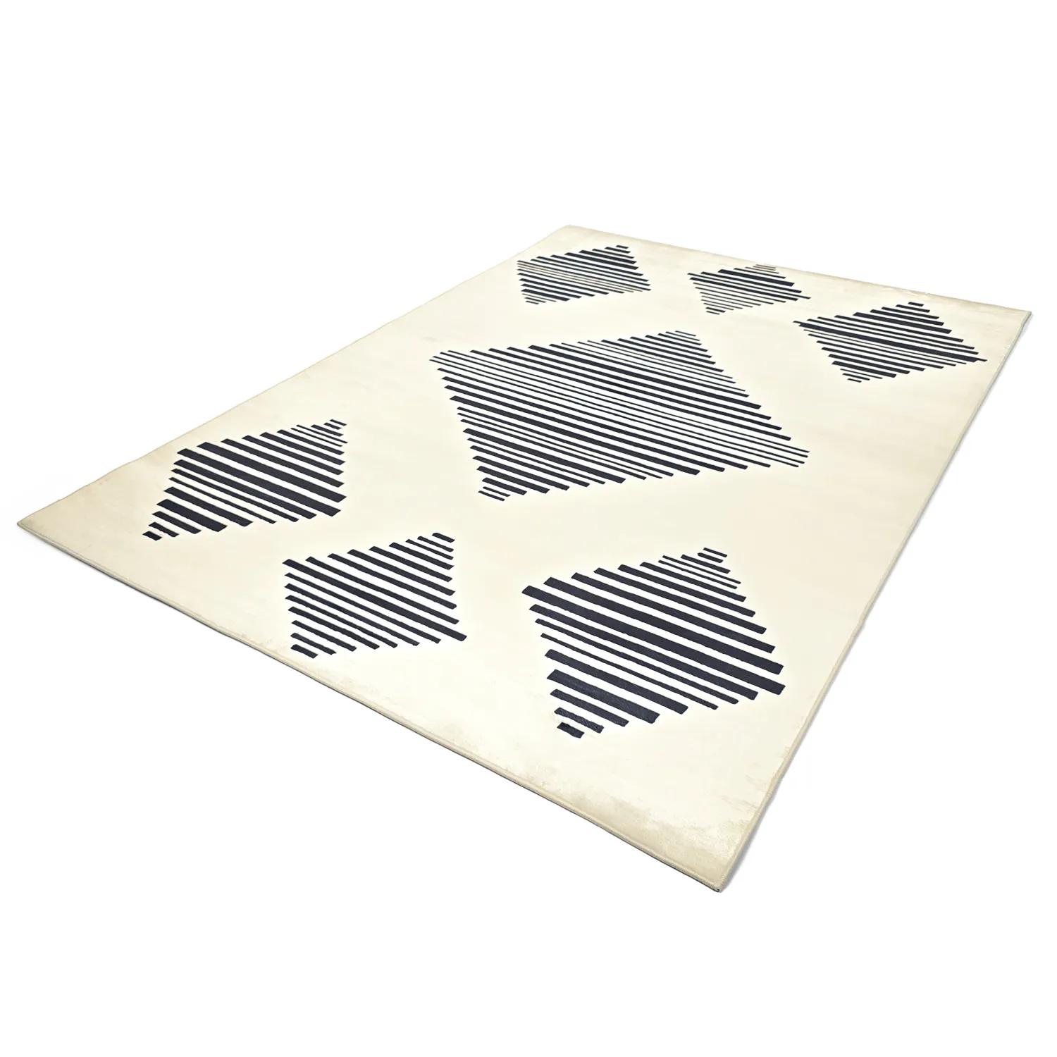 Tapis Wilton - Carmen (crème/noir)