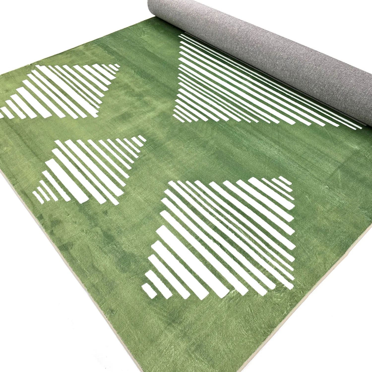 Tapis Wilton - Carmen (vert/blanc)