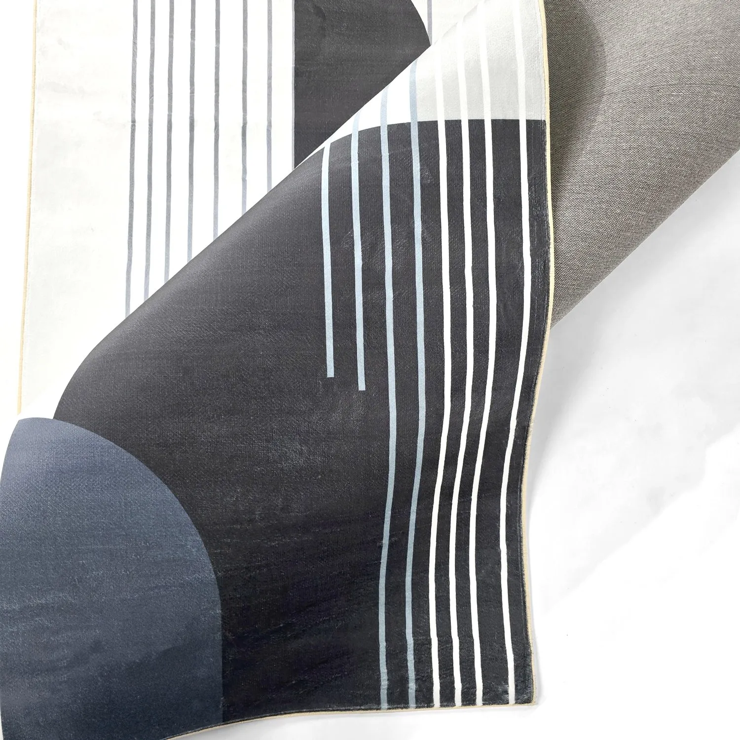 Tapis Wilton - Delft (blanc/gris/noir)