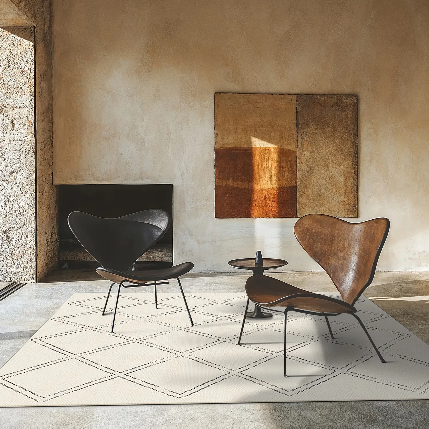 Tapis Intérieurs/Extérieurs - Brussels Diamond (blanc)