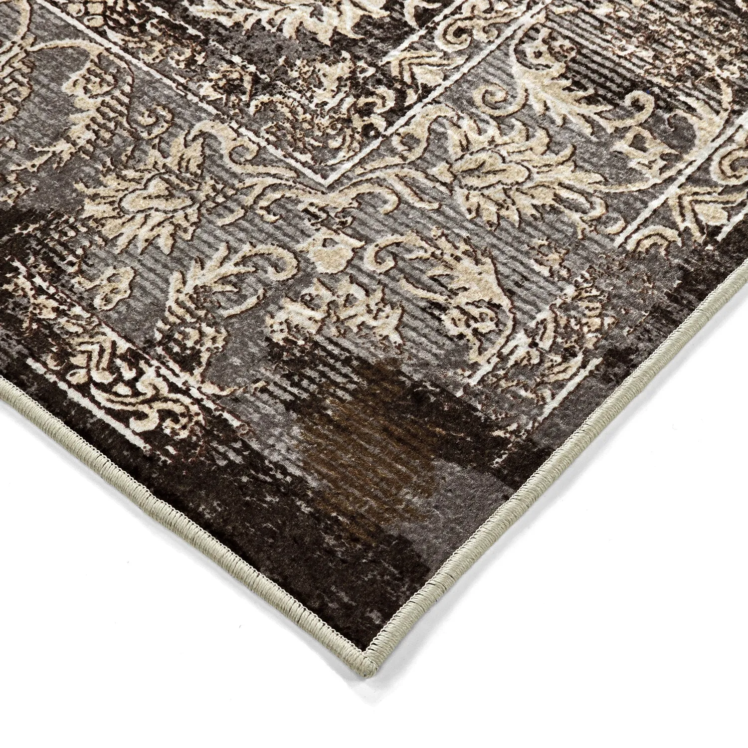 Tapis Wilton - Flowers (marron)