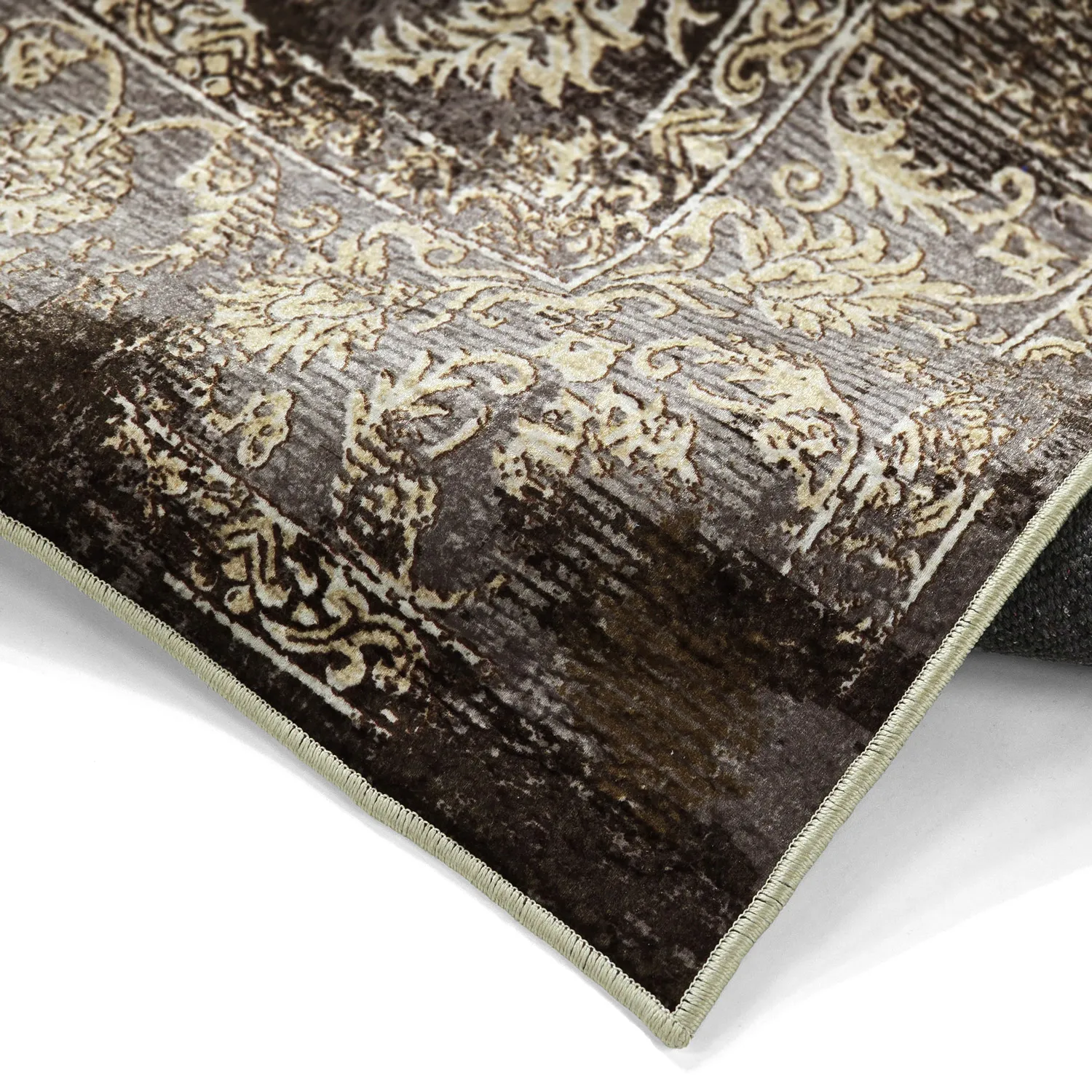 Tapis Wilton - Flowers (marron)