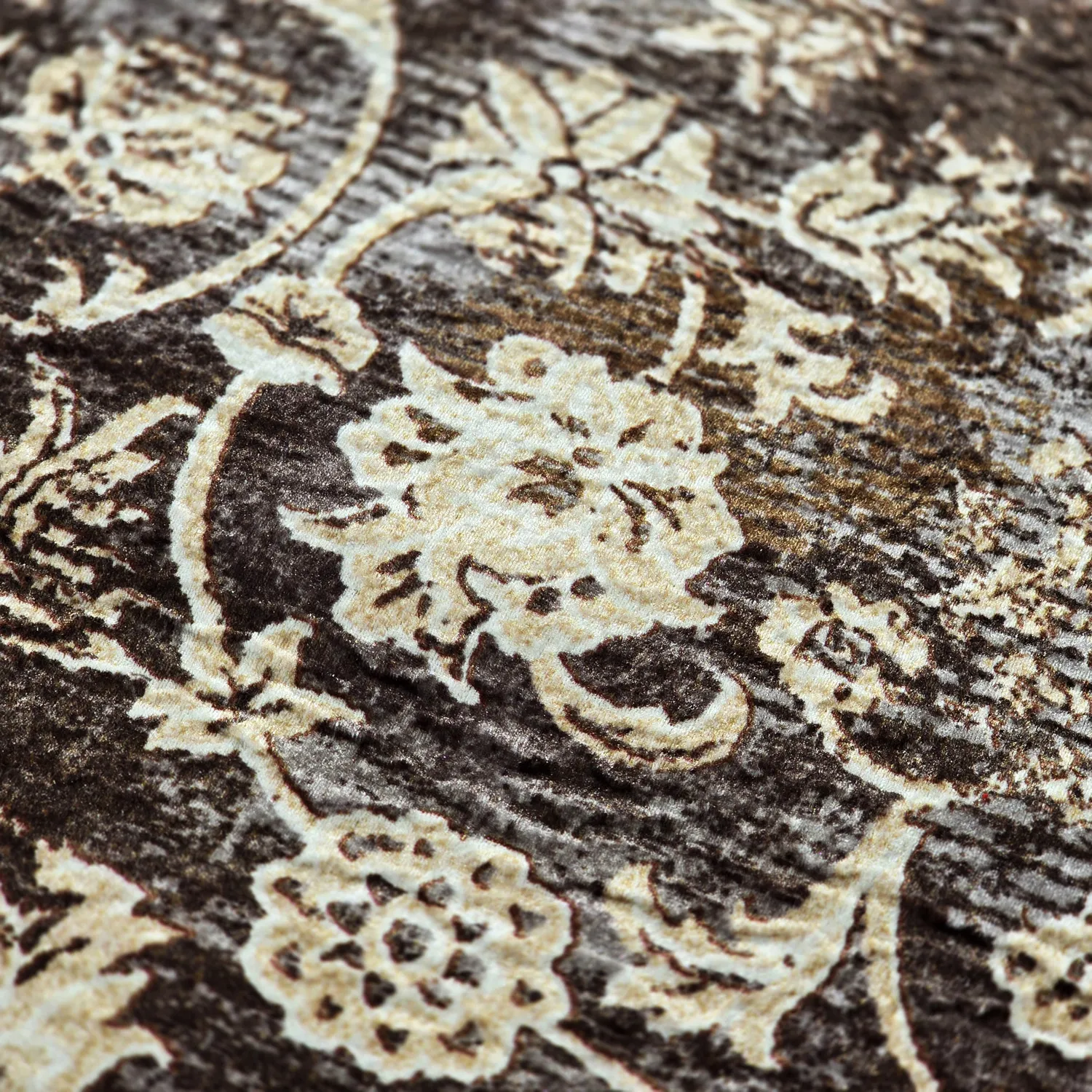 Tapis Wilton - Flowers (marron)