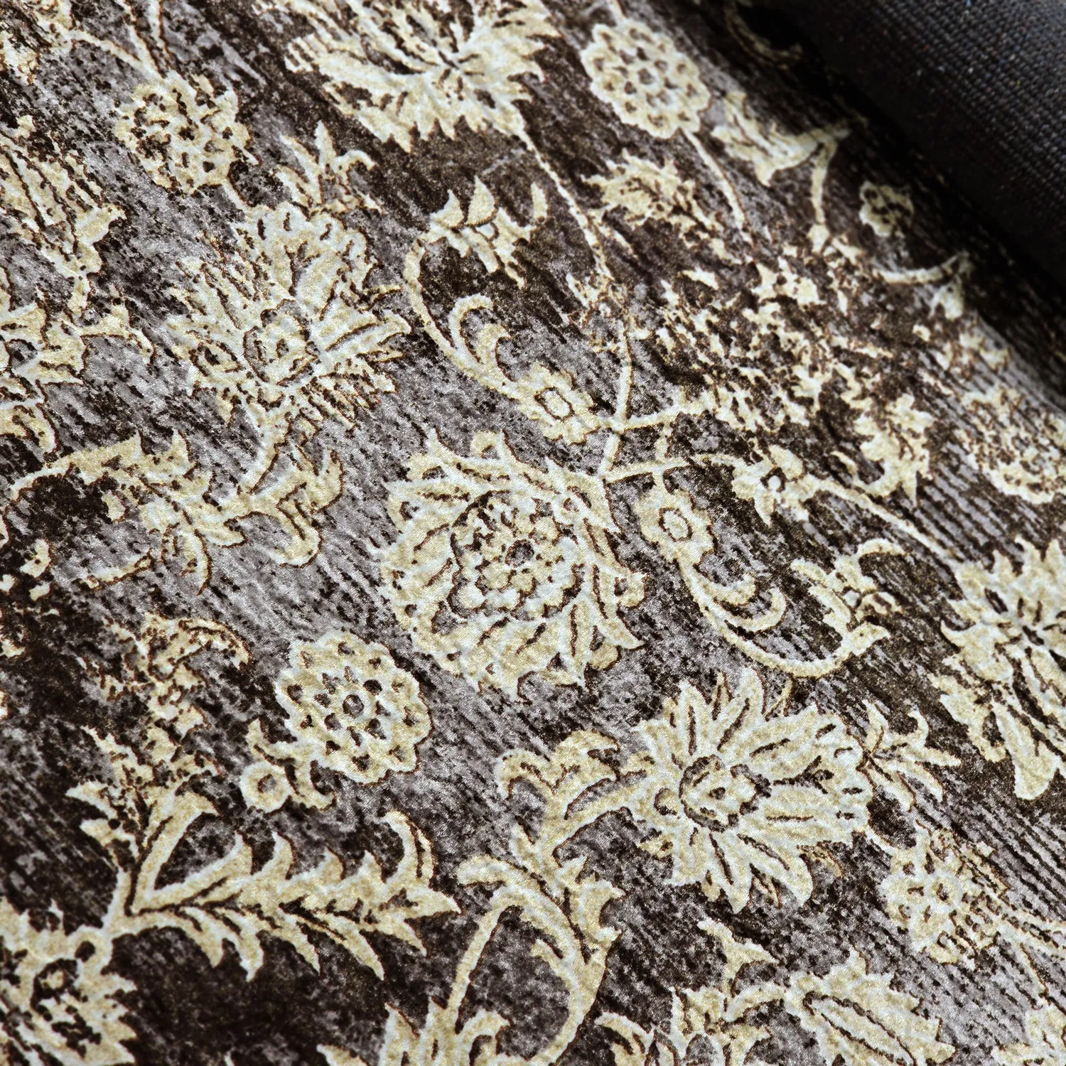 Tapis Wilton - Flowers (marron)