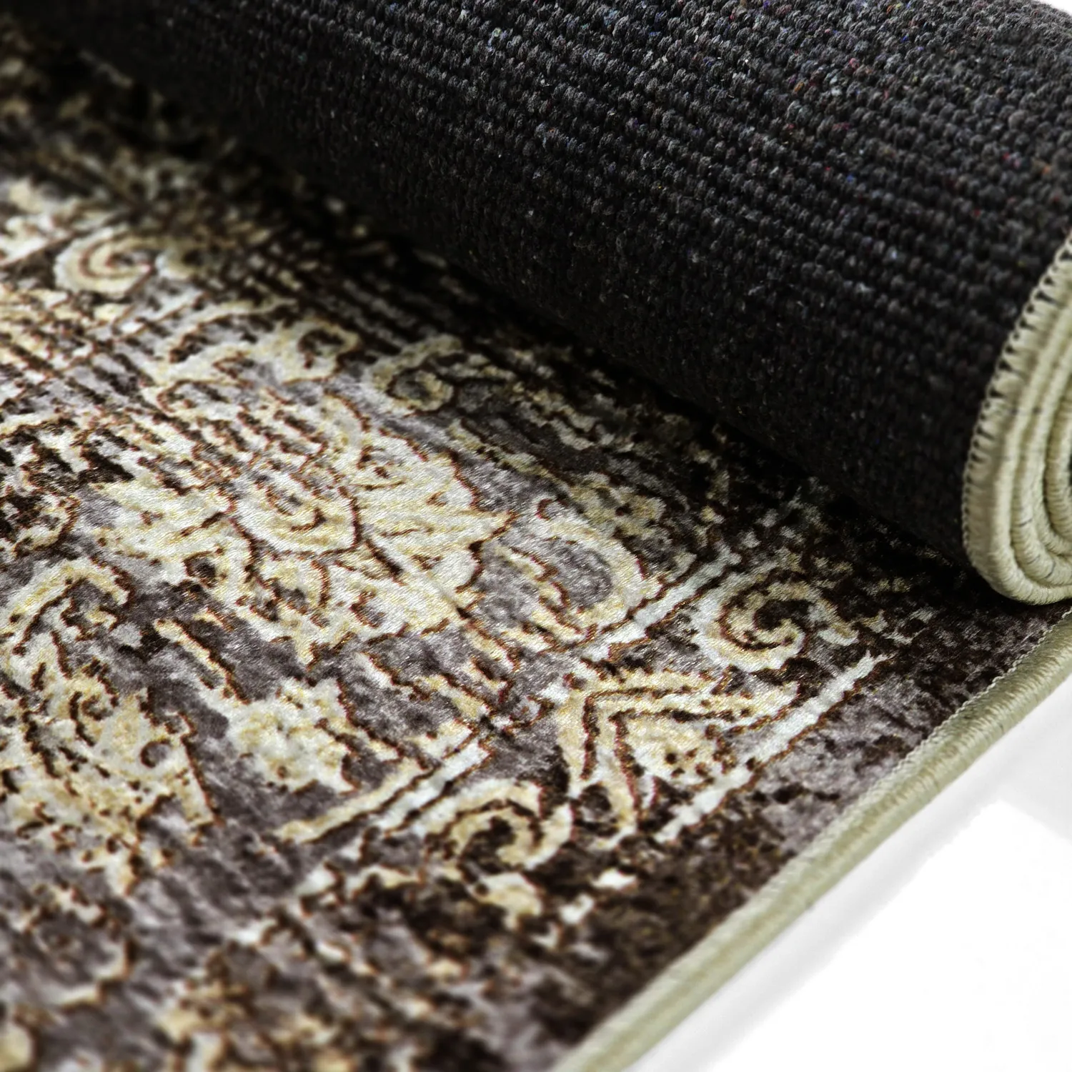 Tapis Wilton - Flowers (marron)