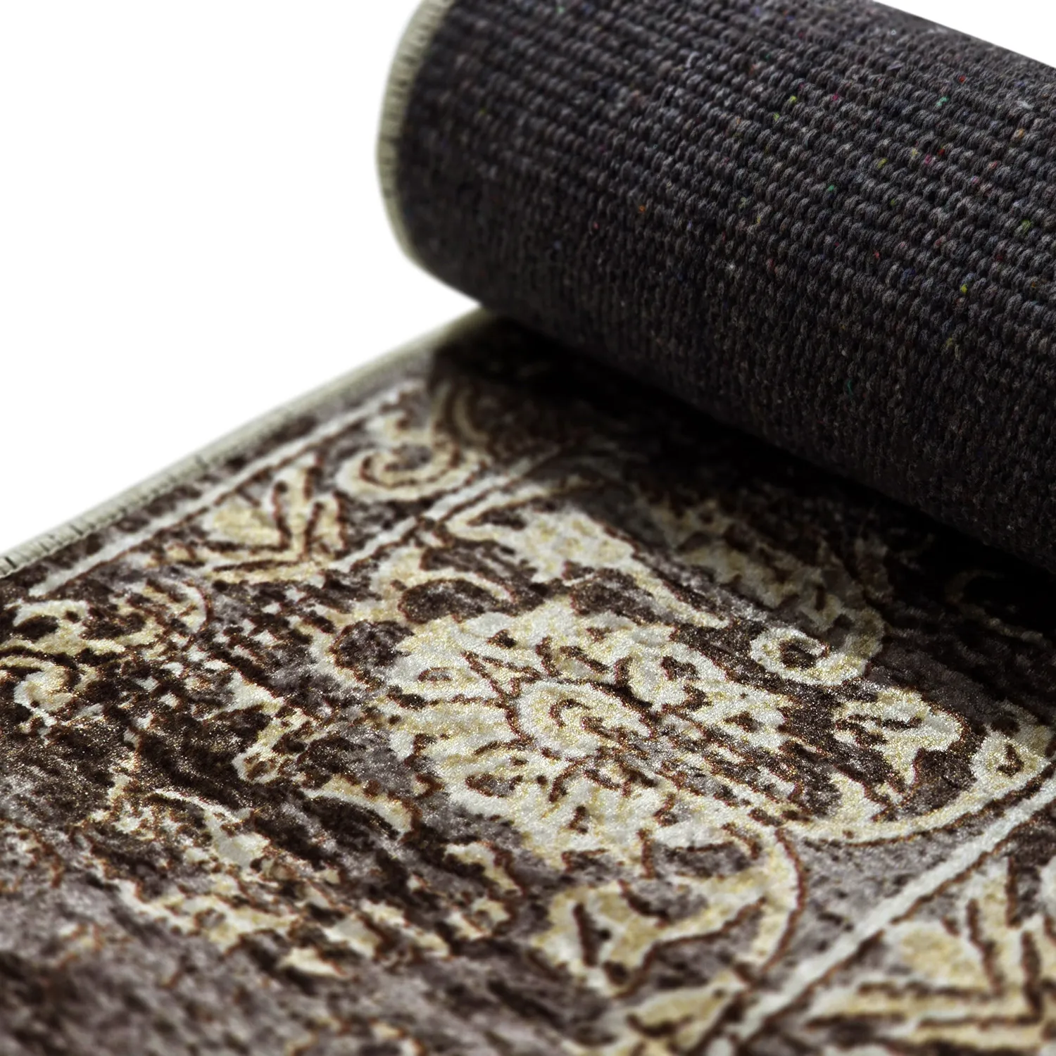 Tapis Wilton - Flowers (marron)