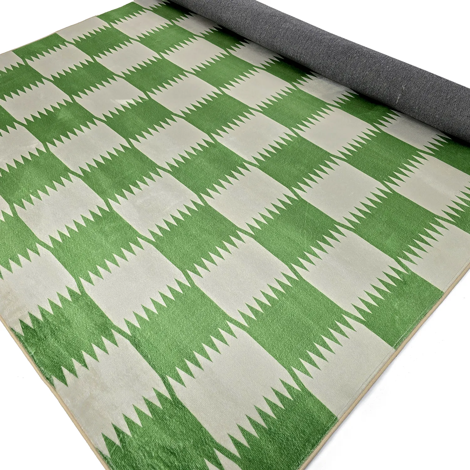 Tapis Wilton - Gobi (vert/blanc)