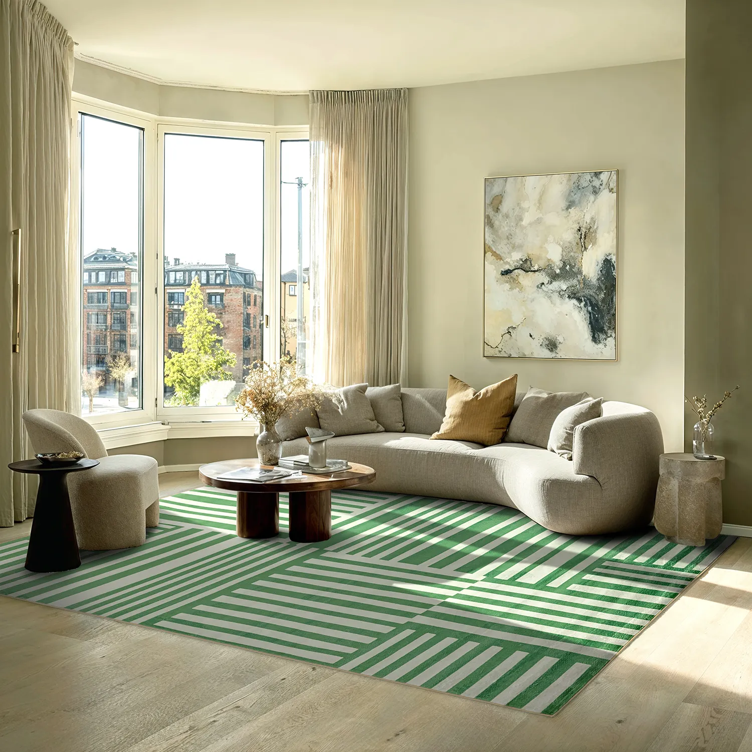 Tapis Wilton - Joma (vert)