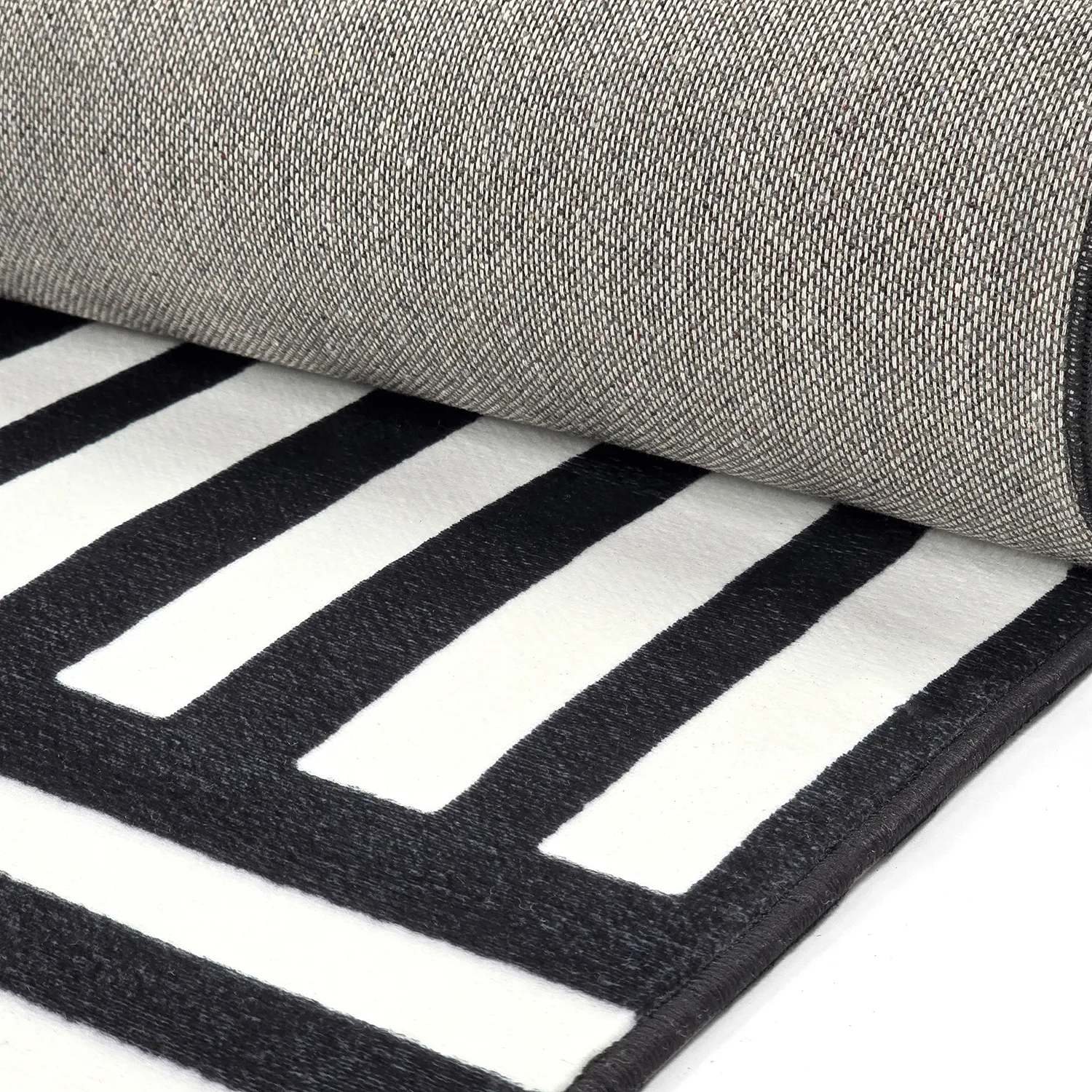 Tapis Wilton - Joma (noir/blanc)